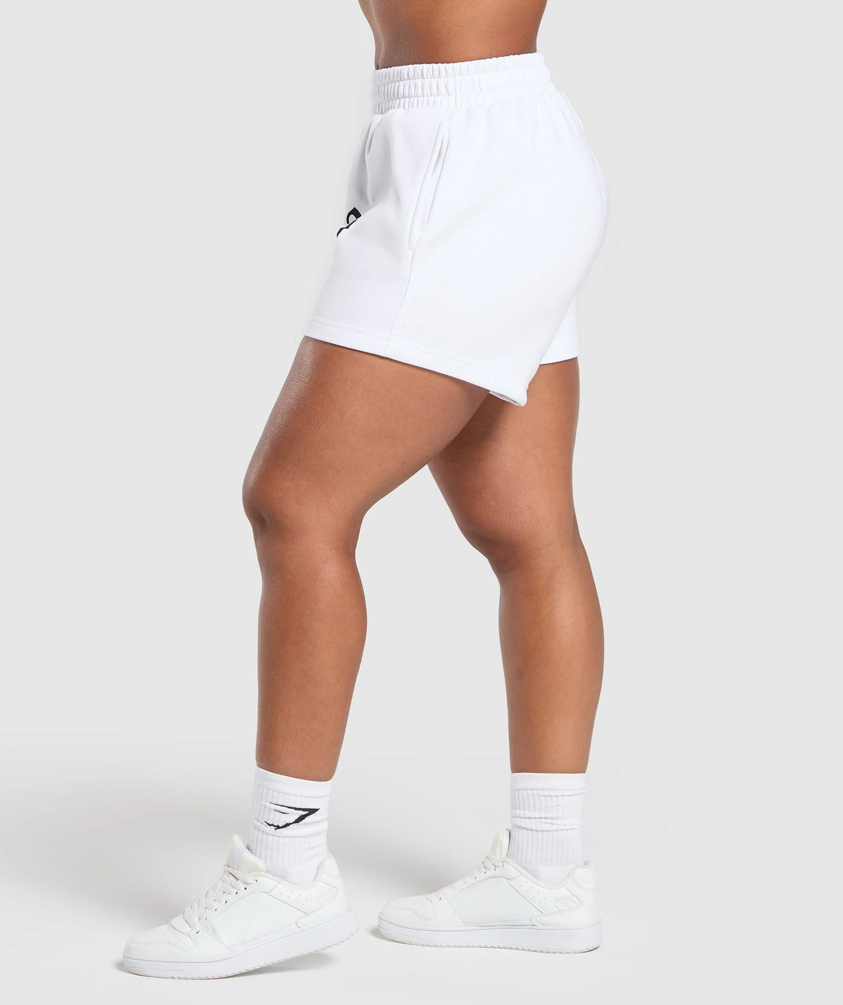 Strength Department Graphic Shorts – White