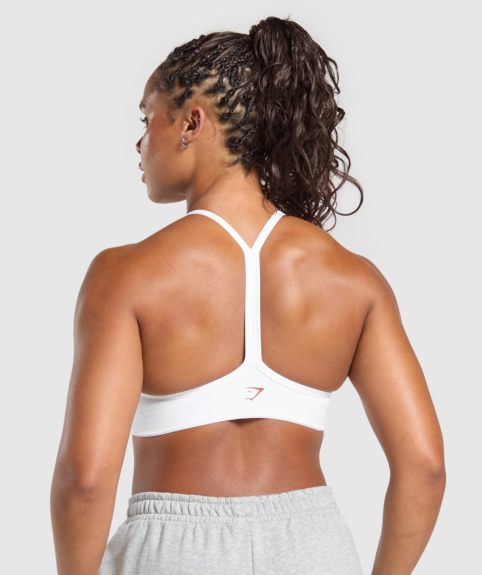 Strength Department Graphic Sports Bra – White
