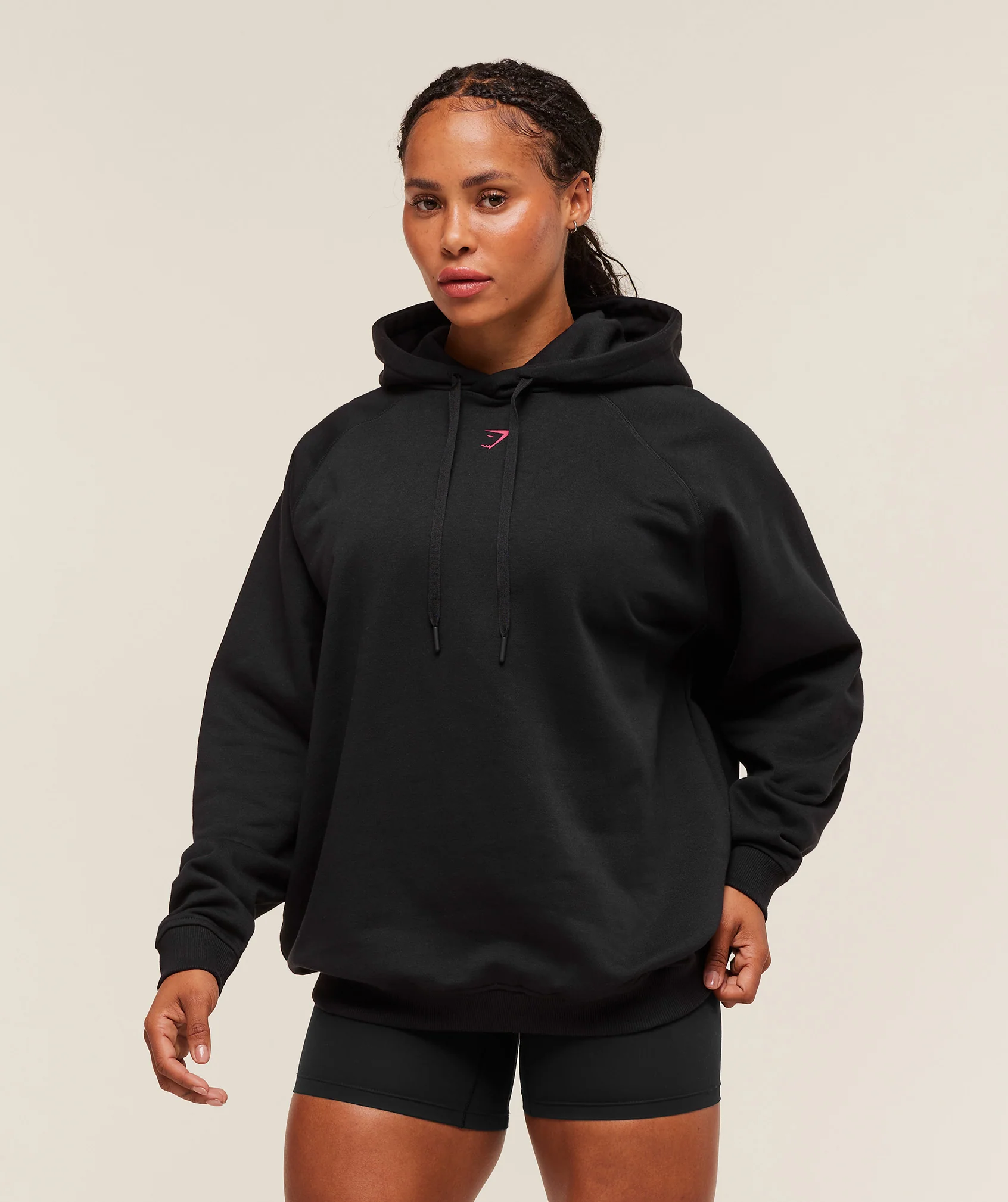 Strength Department Oversized Hoodie – Black