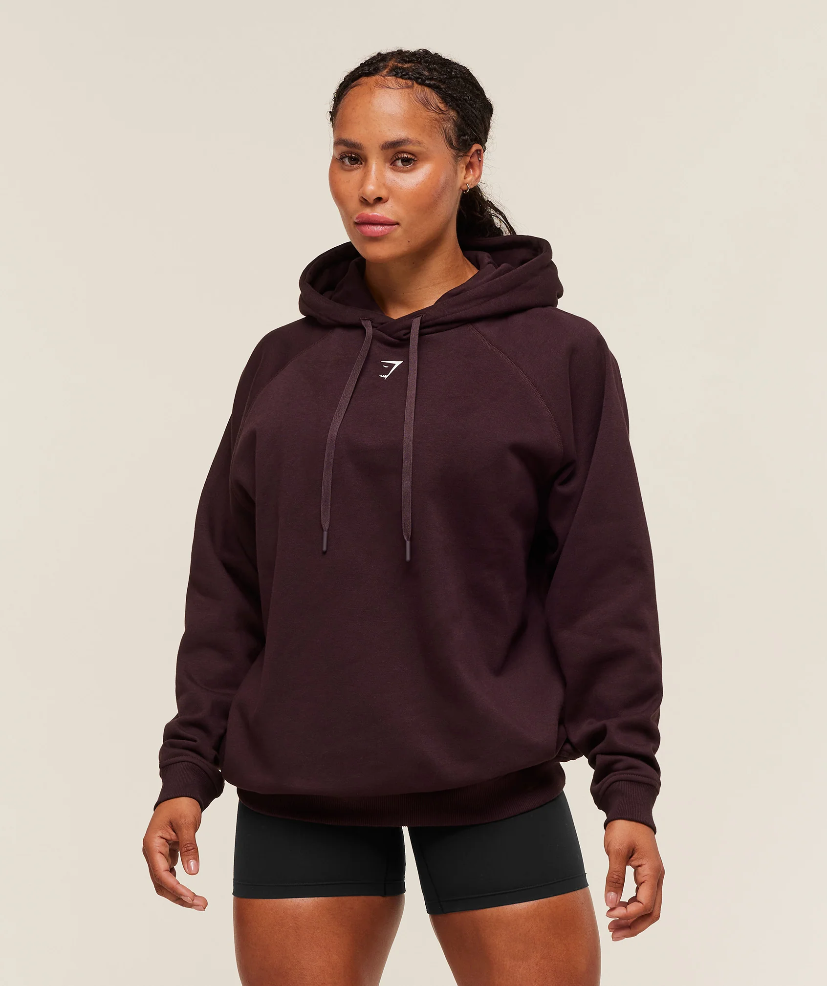 Strength Department Oversized Hoodie – Cherry Purple