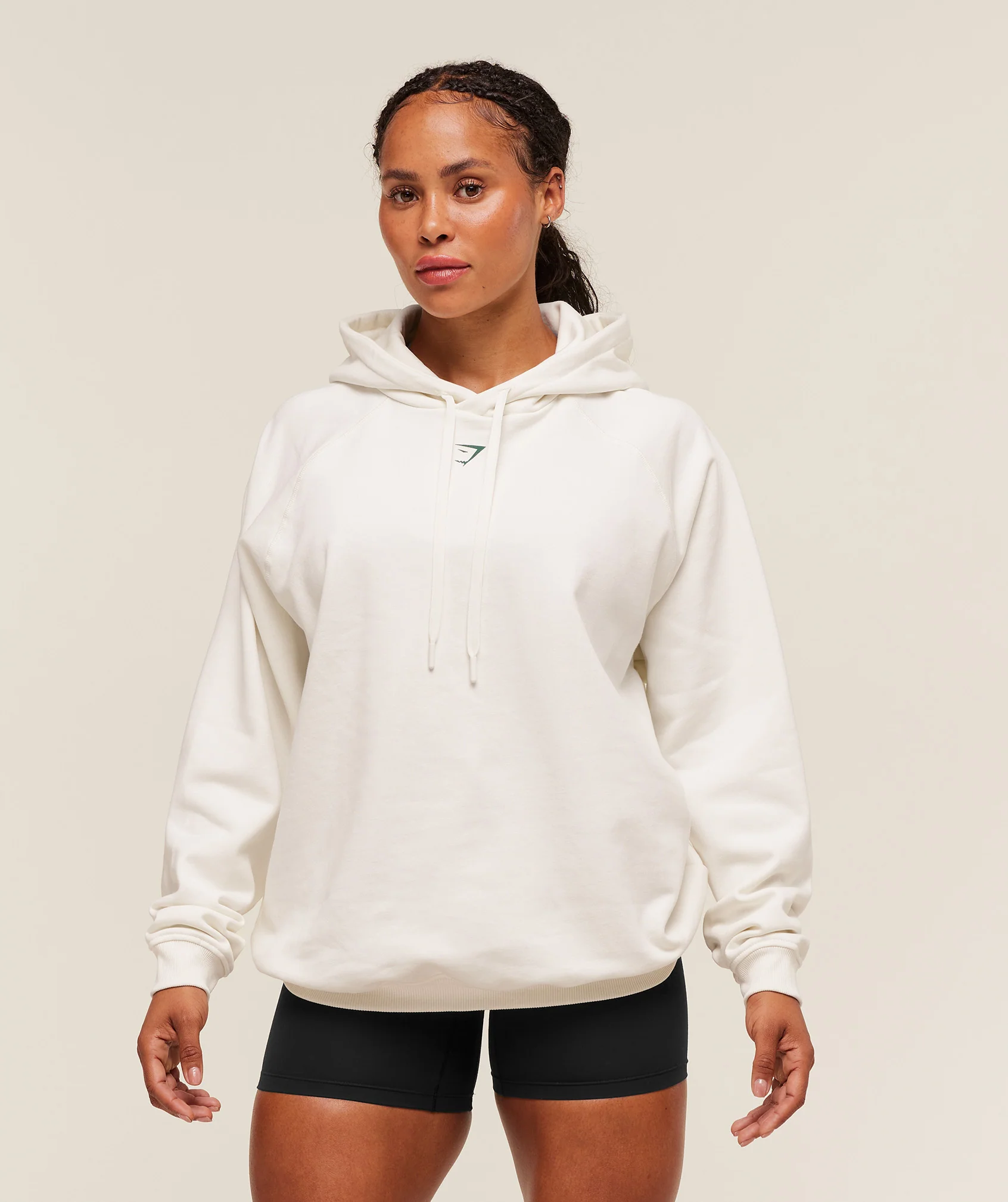 Strength Department Oversized Hoodie – Soft White