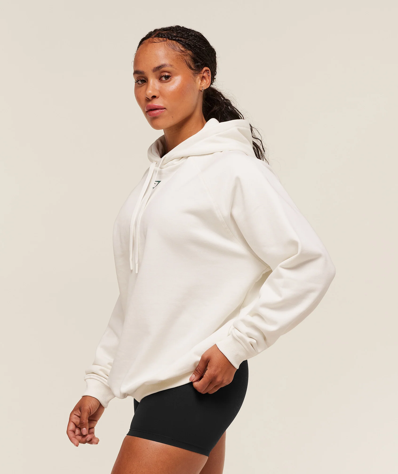 Strength Department Oversized Hoodie – Soft White - Imagen 2
