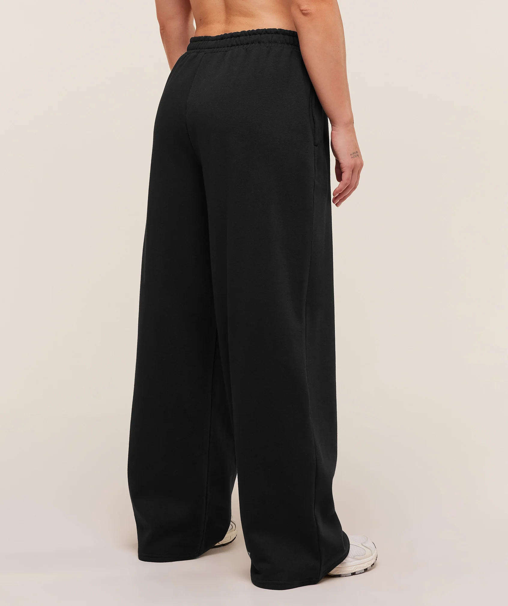 Strength Department Wide Leg Joggers – Black - Imagen 2