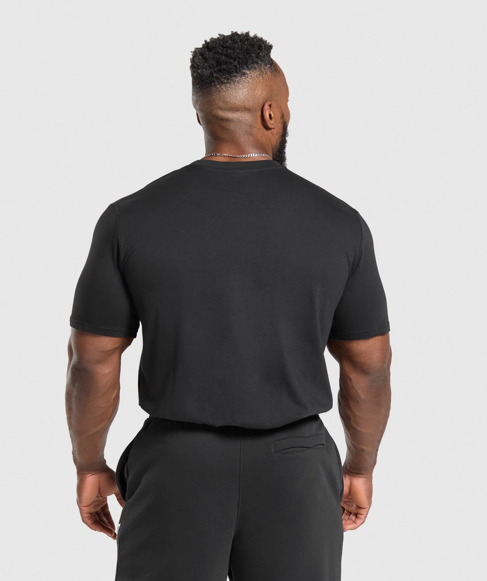 T-Shirt 2 Pack – Black/Light Grey Marl - Imagen 2