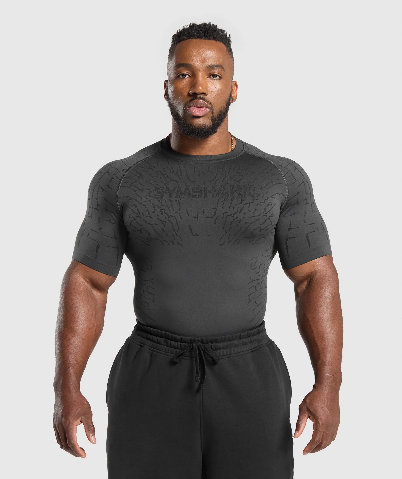Tectonic Seamless T Shirt – Asphalt Grey/Black