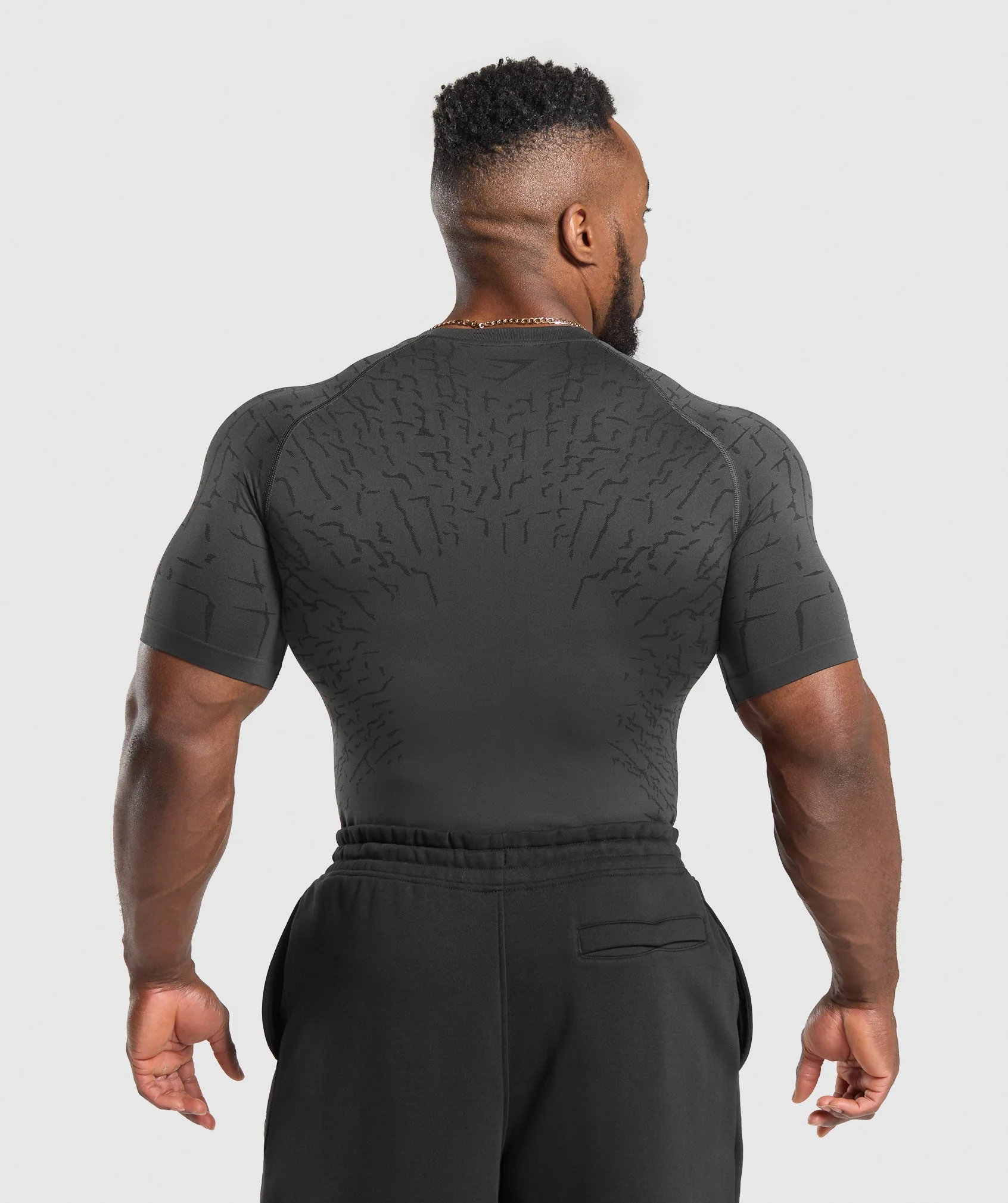 Tectonic Seamless T Shirt – Asphalt Grey/Black - Imagen 2