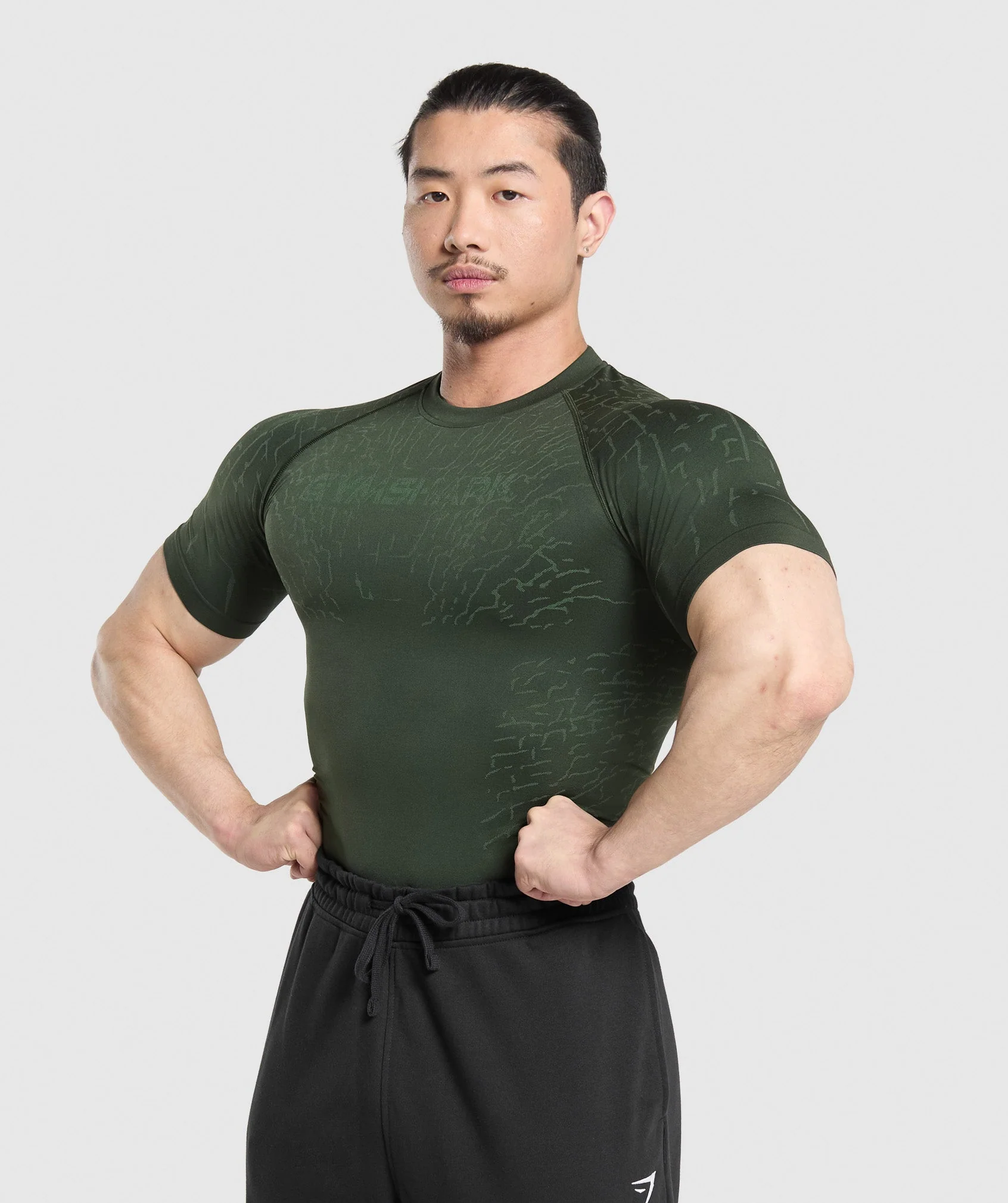 Tectonic Seamless T Shirt – Trail Green/Classic Green - Imagen 2