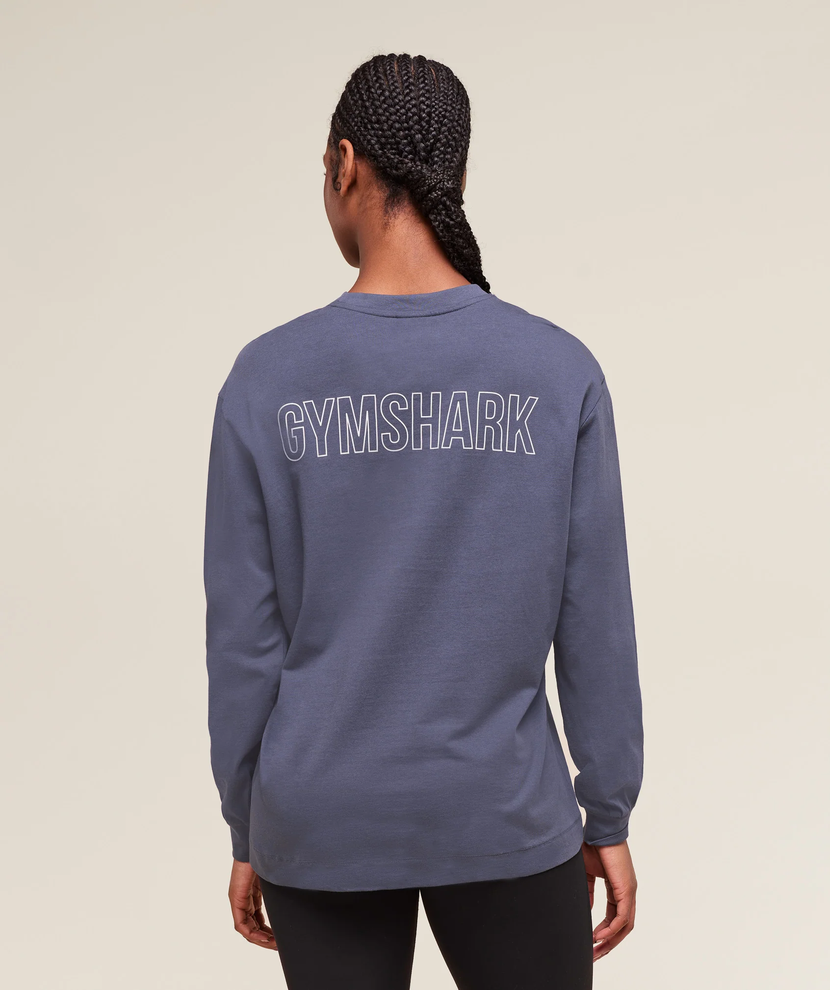 Trace Graphic Long Sleeve Top – Weighted Purple