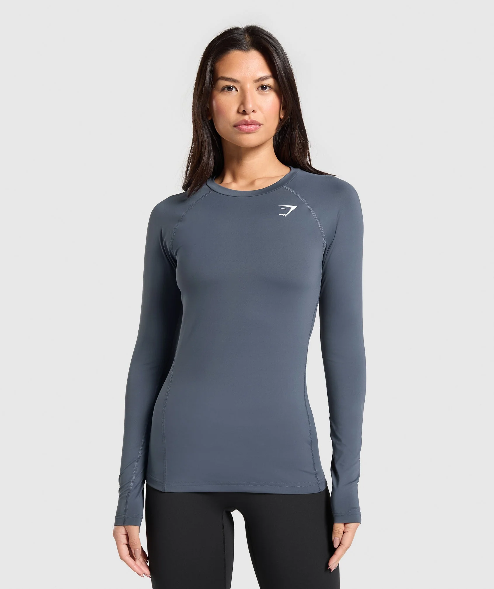 Training Baselayer Long Sleeve Top – Titanium Blue