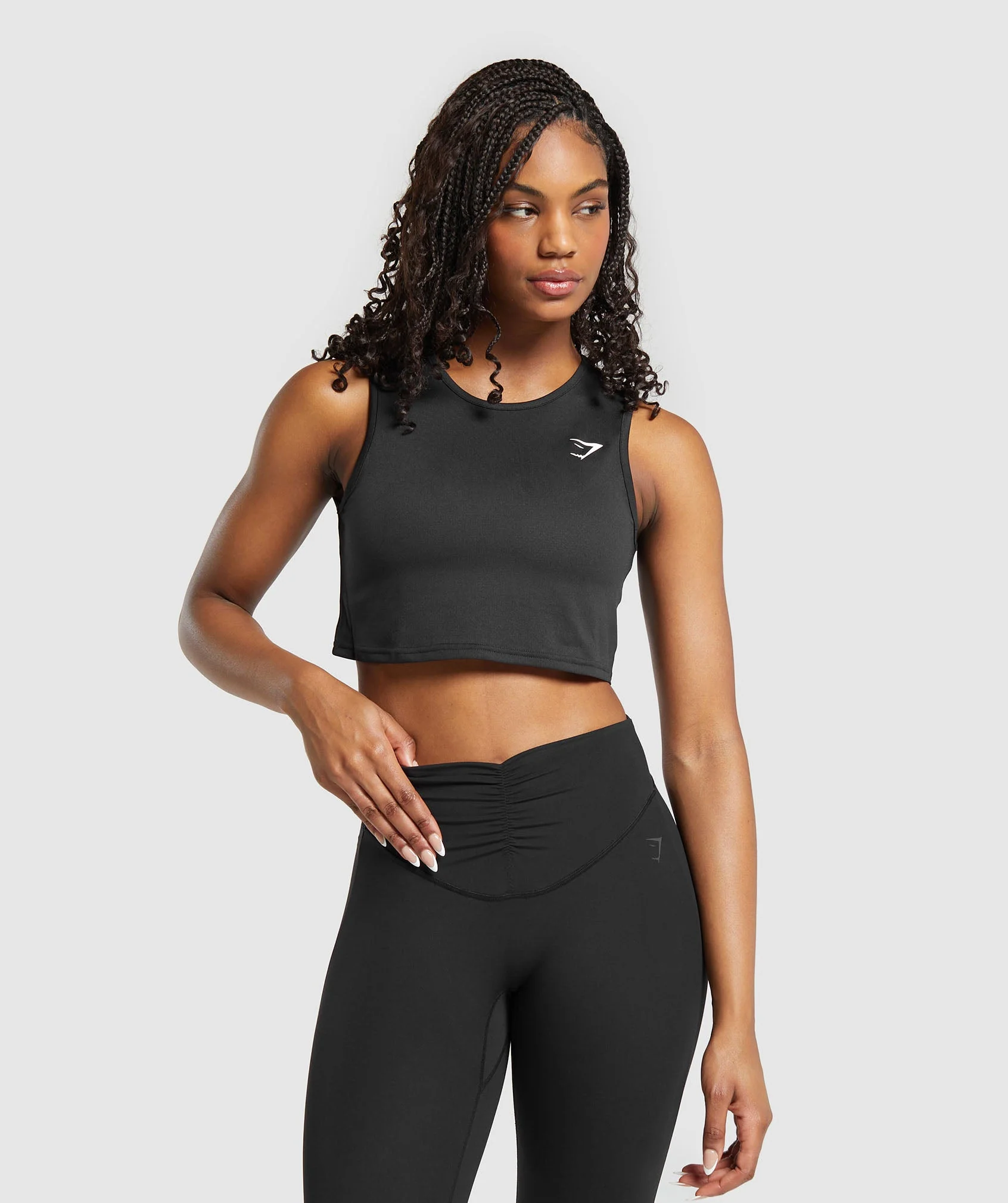 Training Crop Tank – Black
