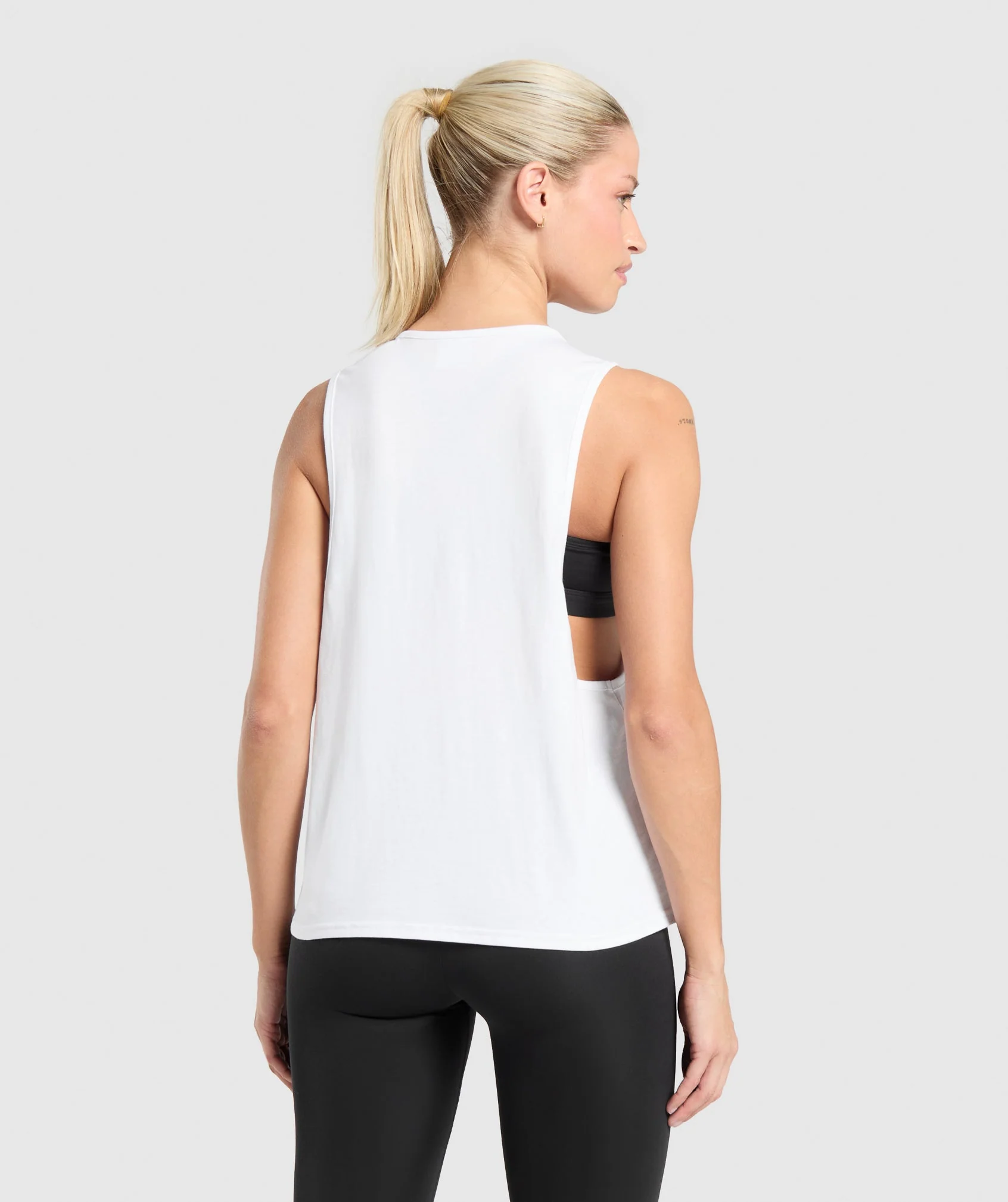 Training Drop Arm Tank – White