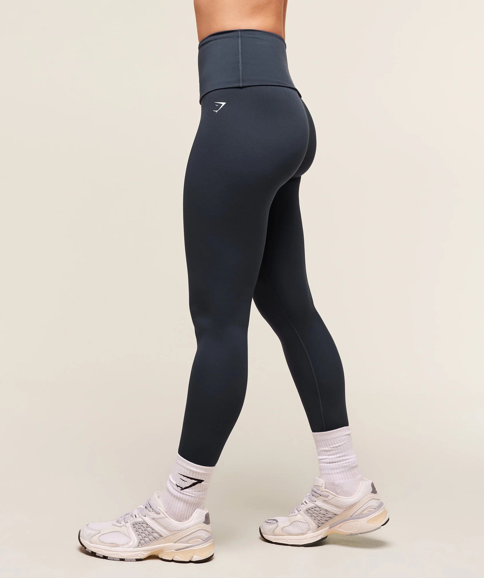 Training Foldover Leggings – Heavy Blue - Imagen 2