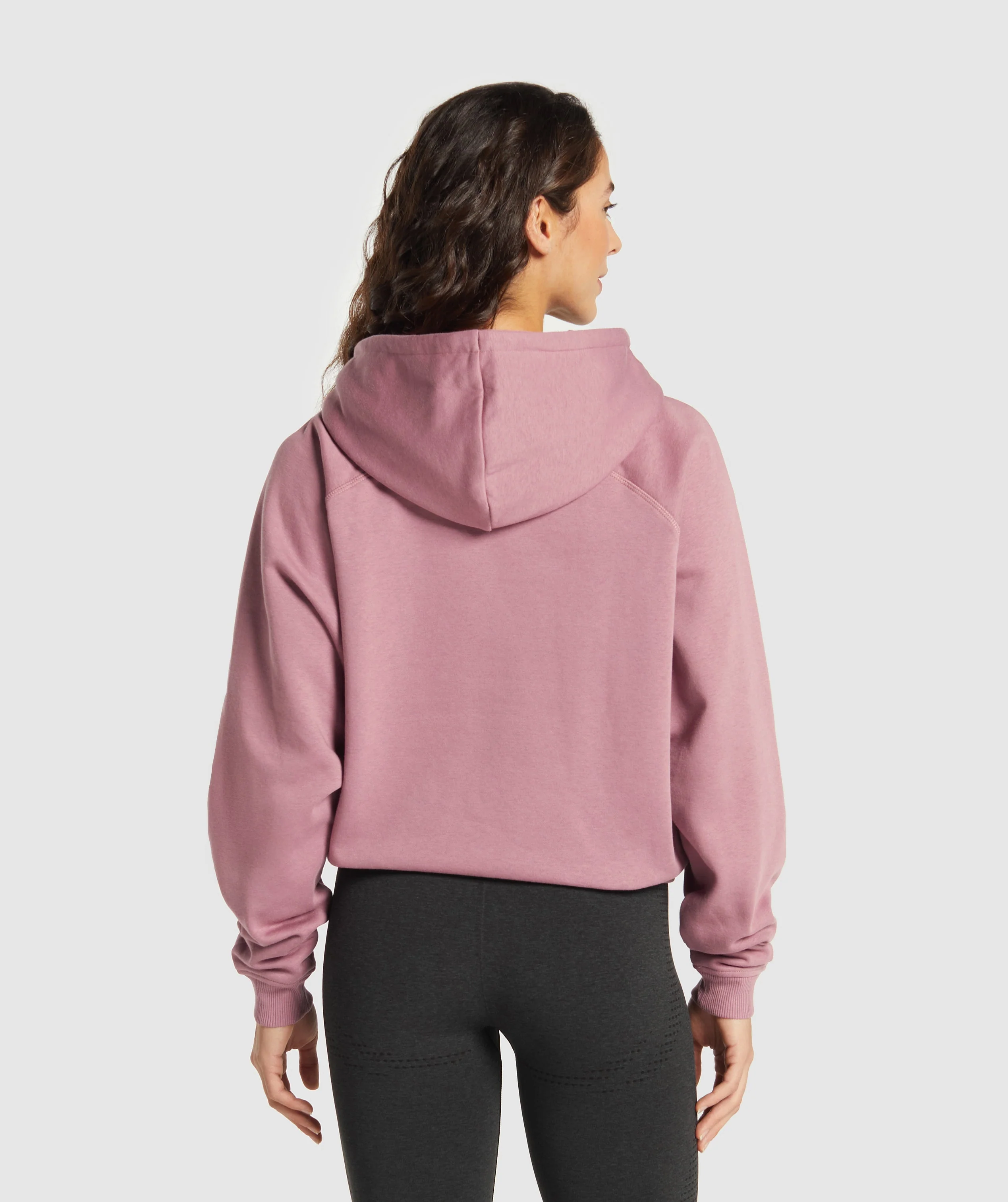 Training Oversized Fleece Hoodie – Calm Pink