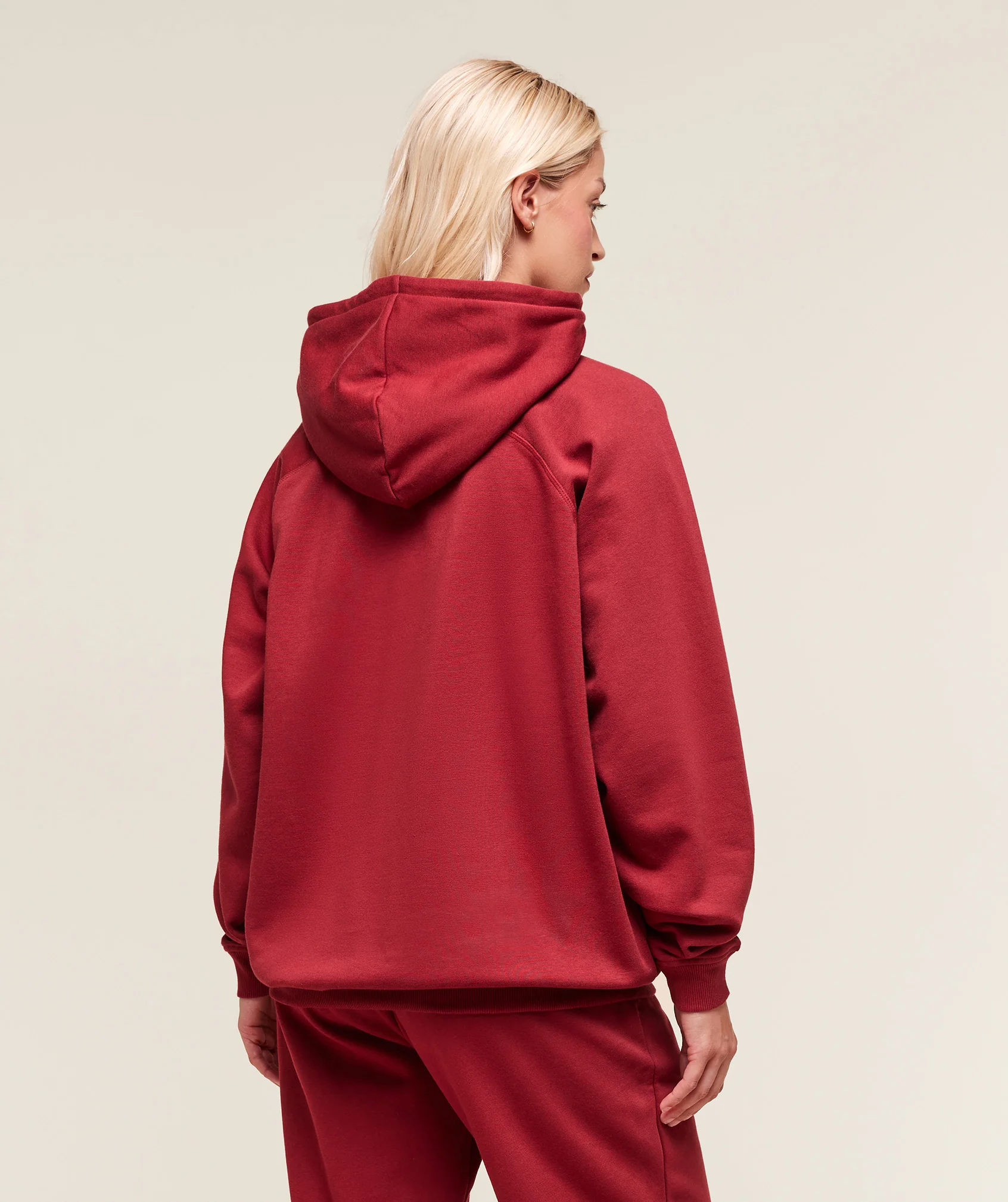 Training Oversized Fleece Hoodie – Athletic Burgundy