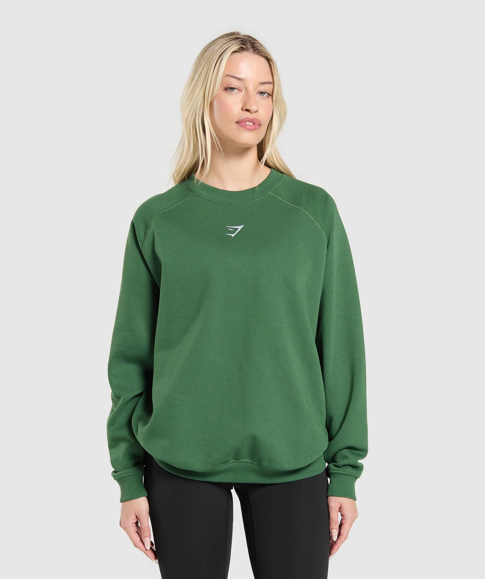 Training Oversized Fleece Sweatshirt – Classic Green