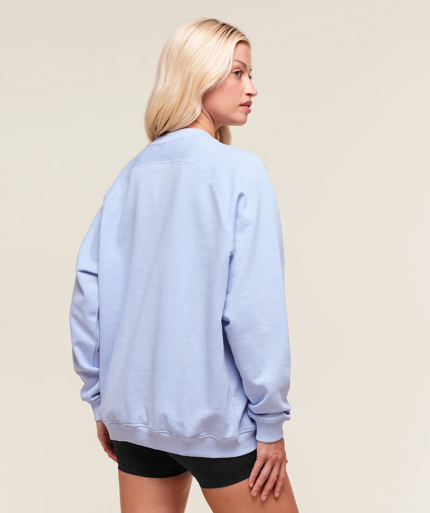 Training Oversized Fleece Sweatshirt – Peri Blue