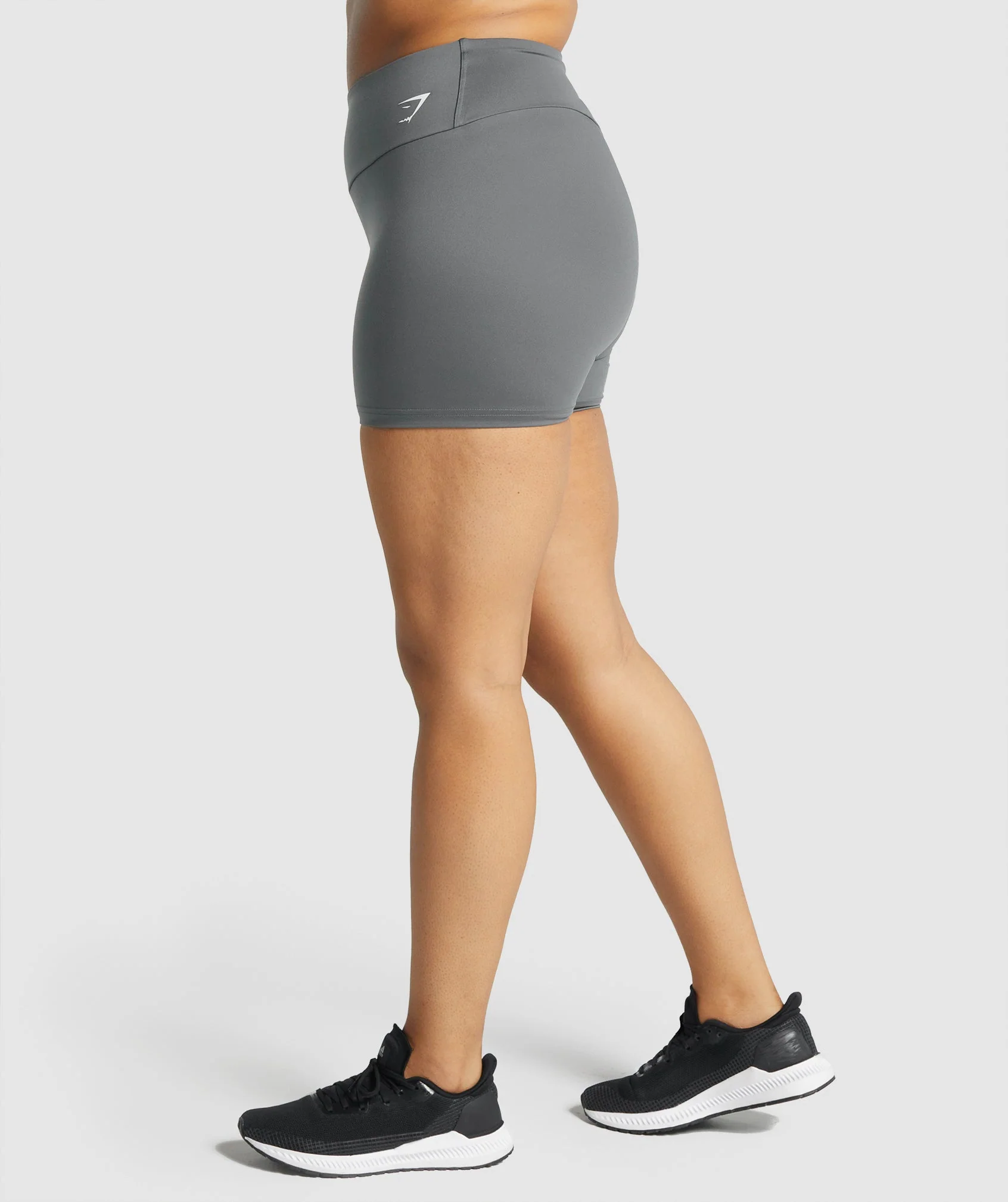 Training Tights Shorts – Charcoal Grey - Imagen 2