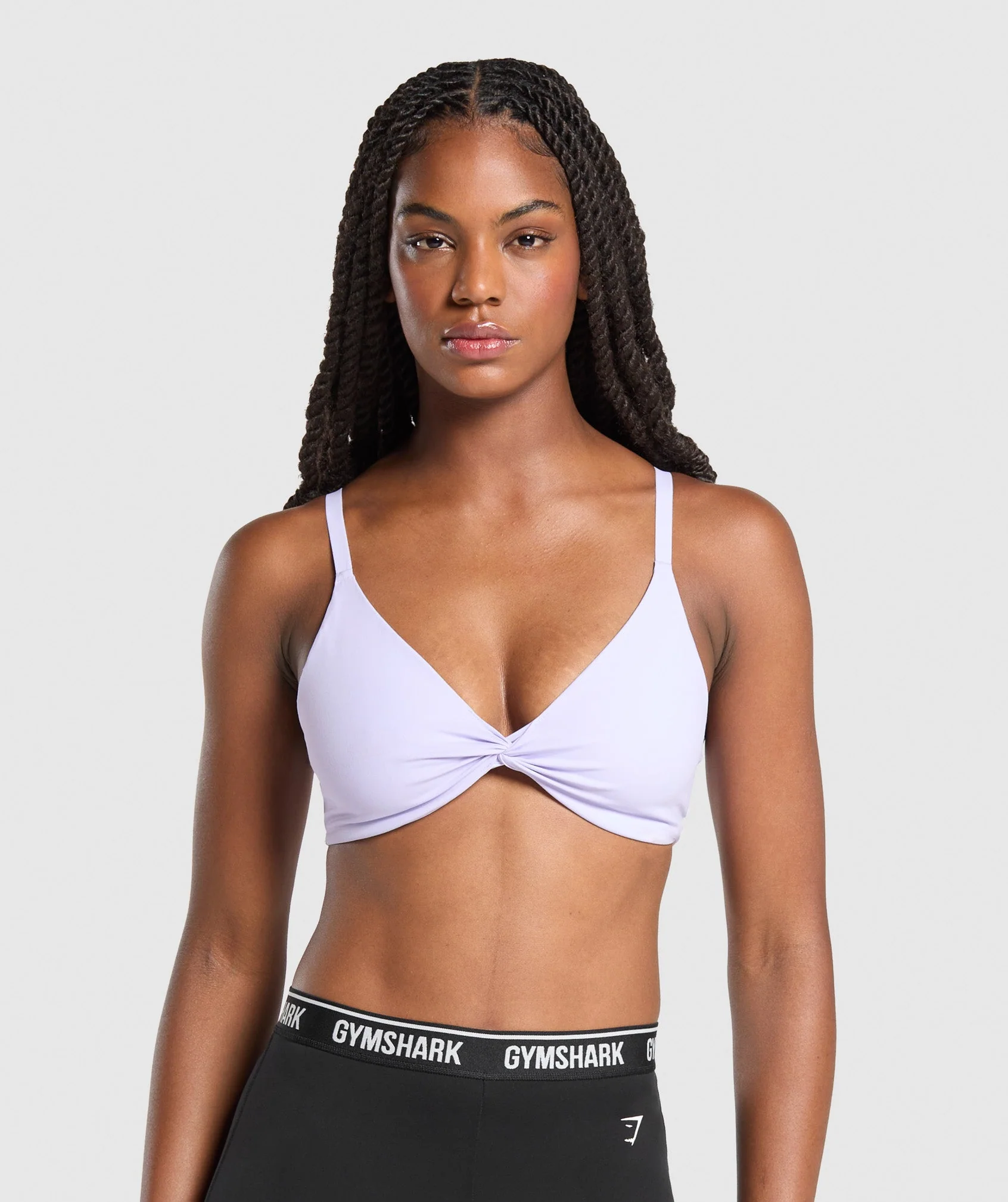 Twist Front Bralette – Fresh Lilac