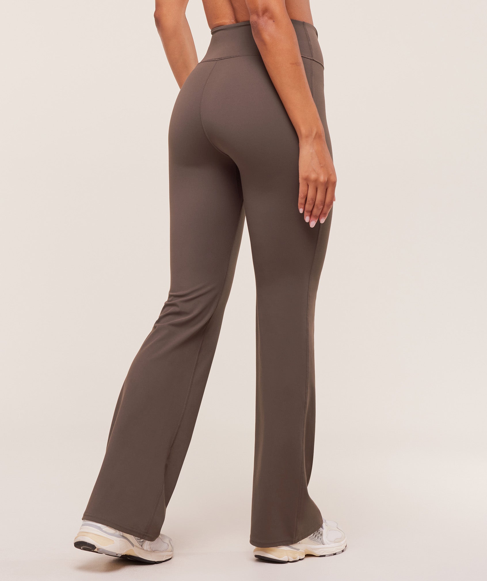 Twist Front Straight Leg Legging – Walnut Brown - Imagen 2