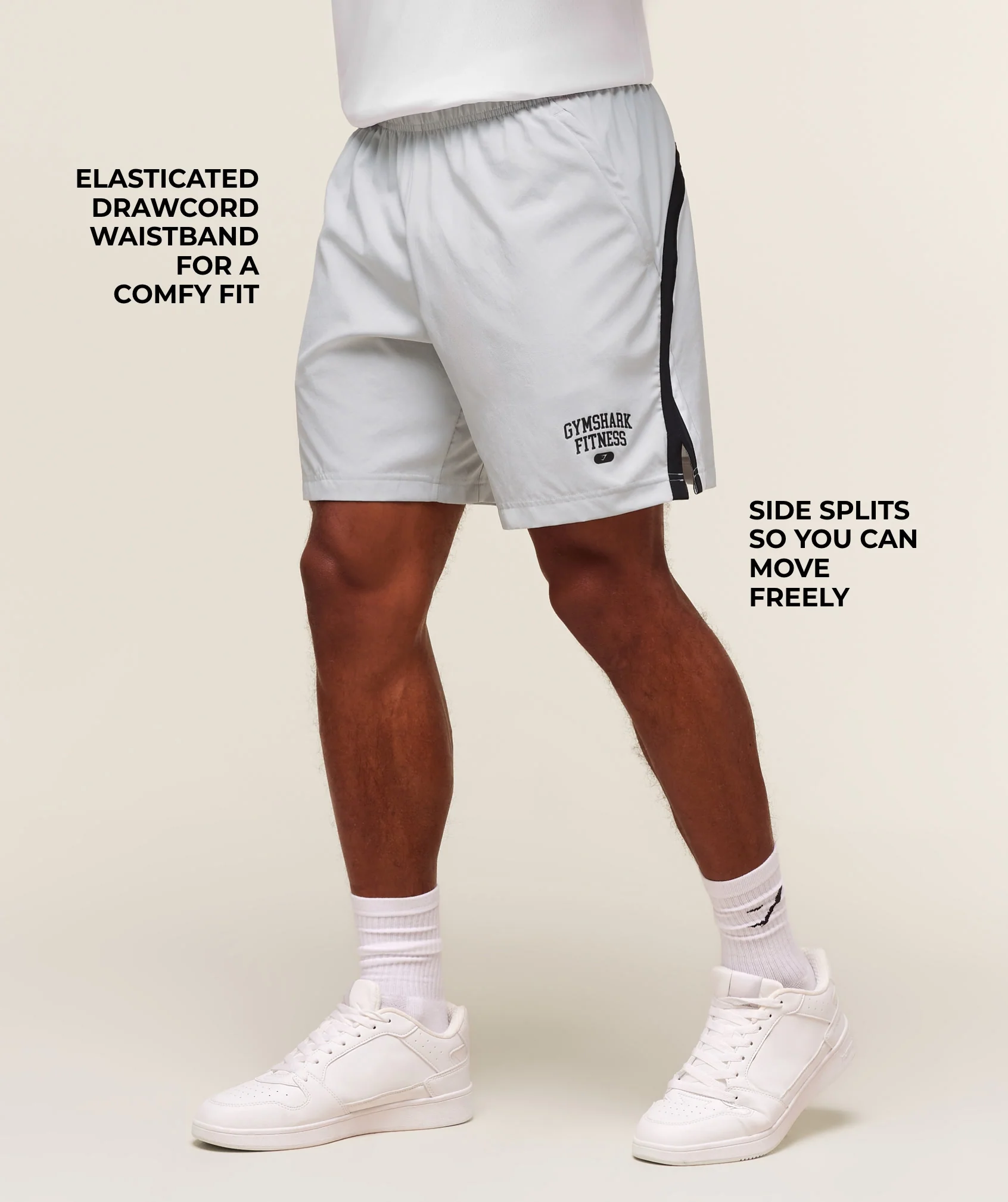 Varsity 7″ Shorts – Light Grey