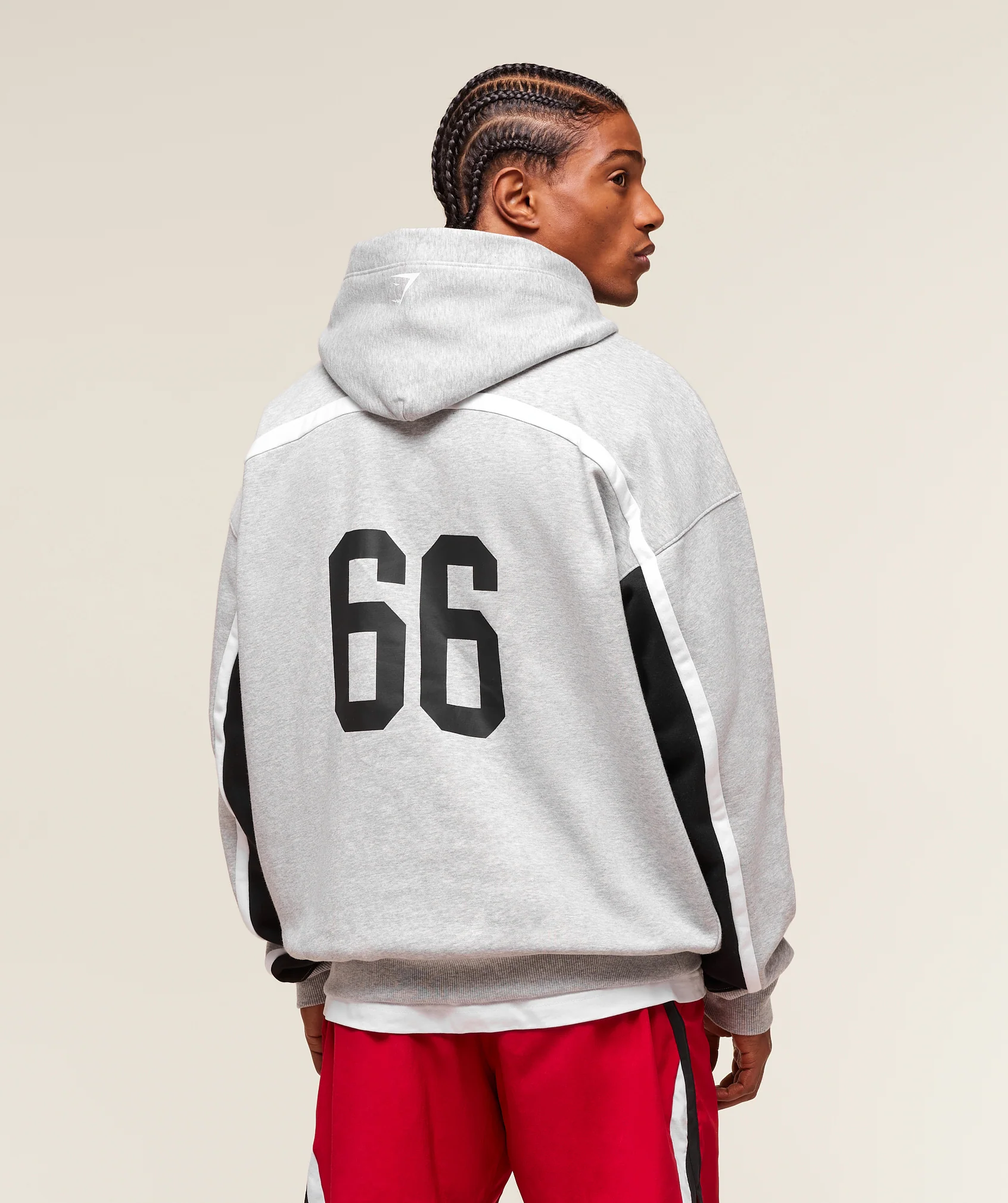 Varsity Hoodie – Light Grey Core Marl - Imagen 2