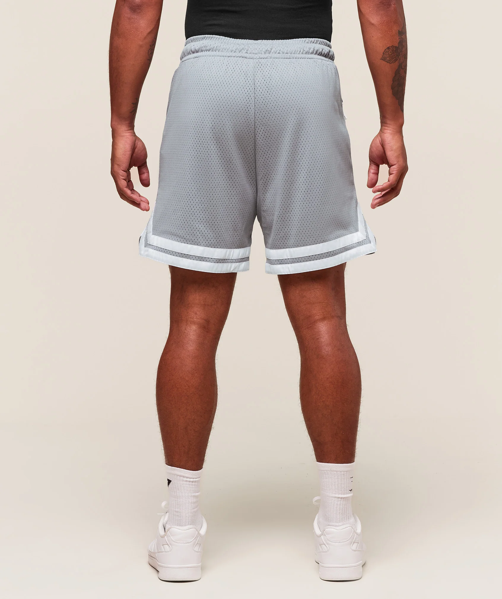 Varsity Mesh Shorts – Denim Grey