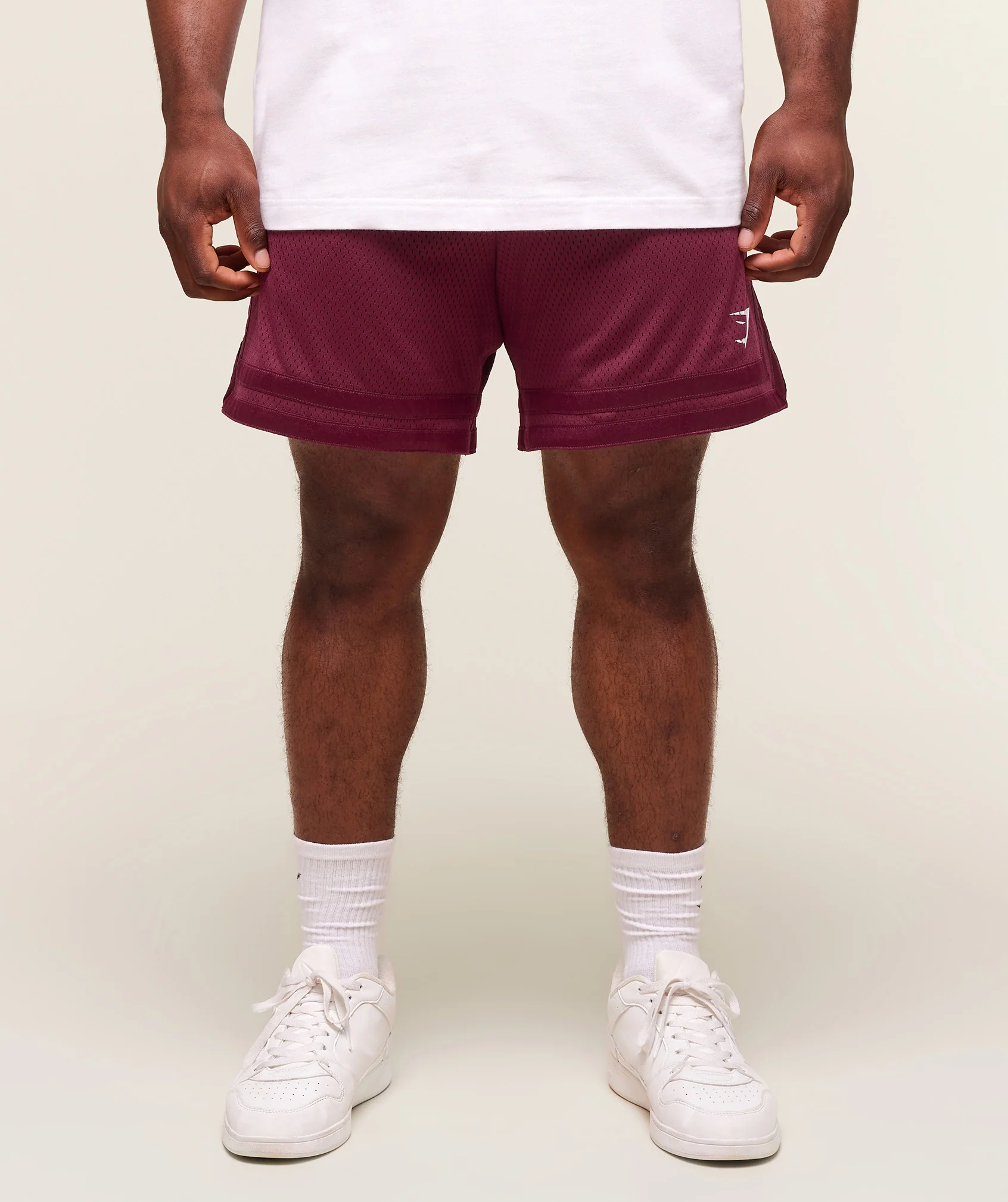 Varsity Mesh Shorts – Strong Pink