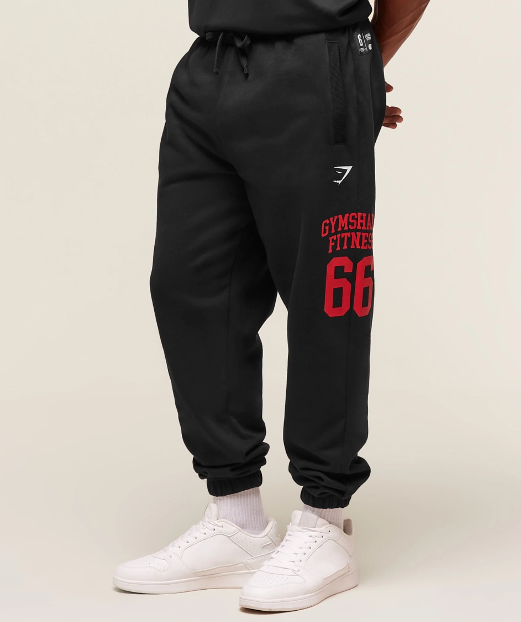 Varsity Oversized Jogger – Black