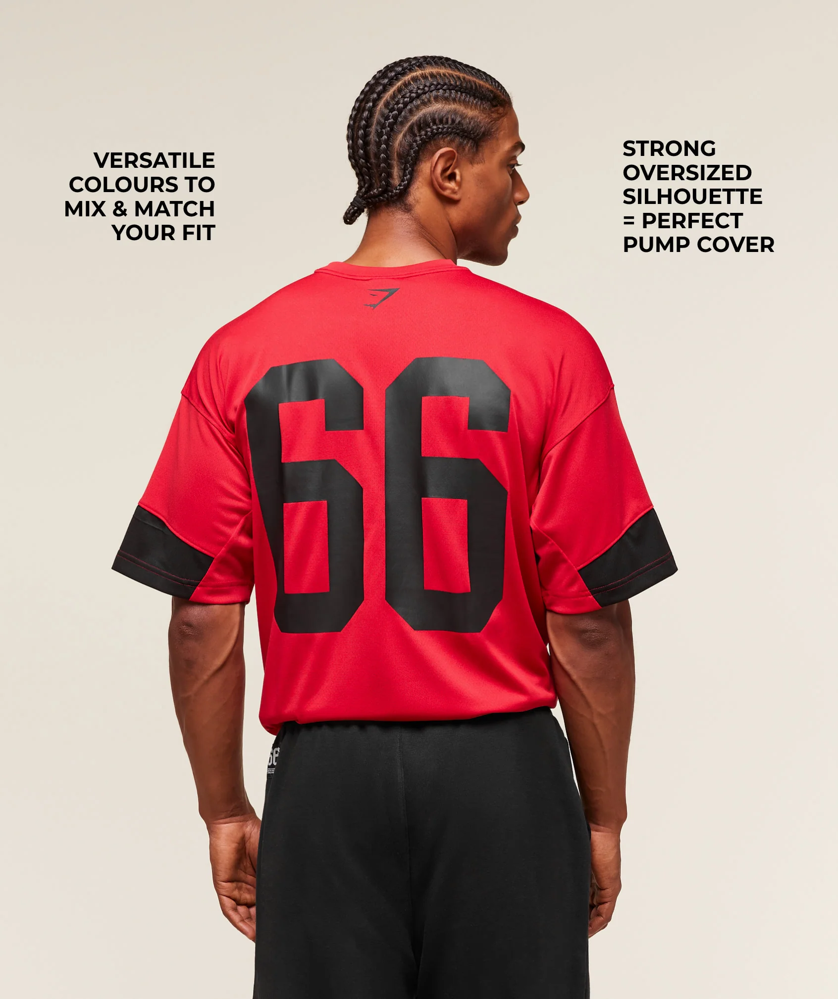 Varsity Oversized T-Shirt – Conditioning Red