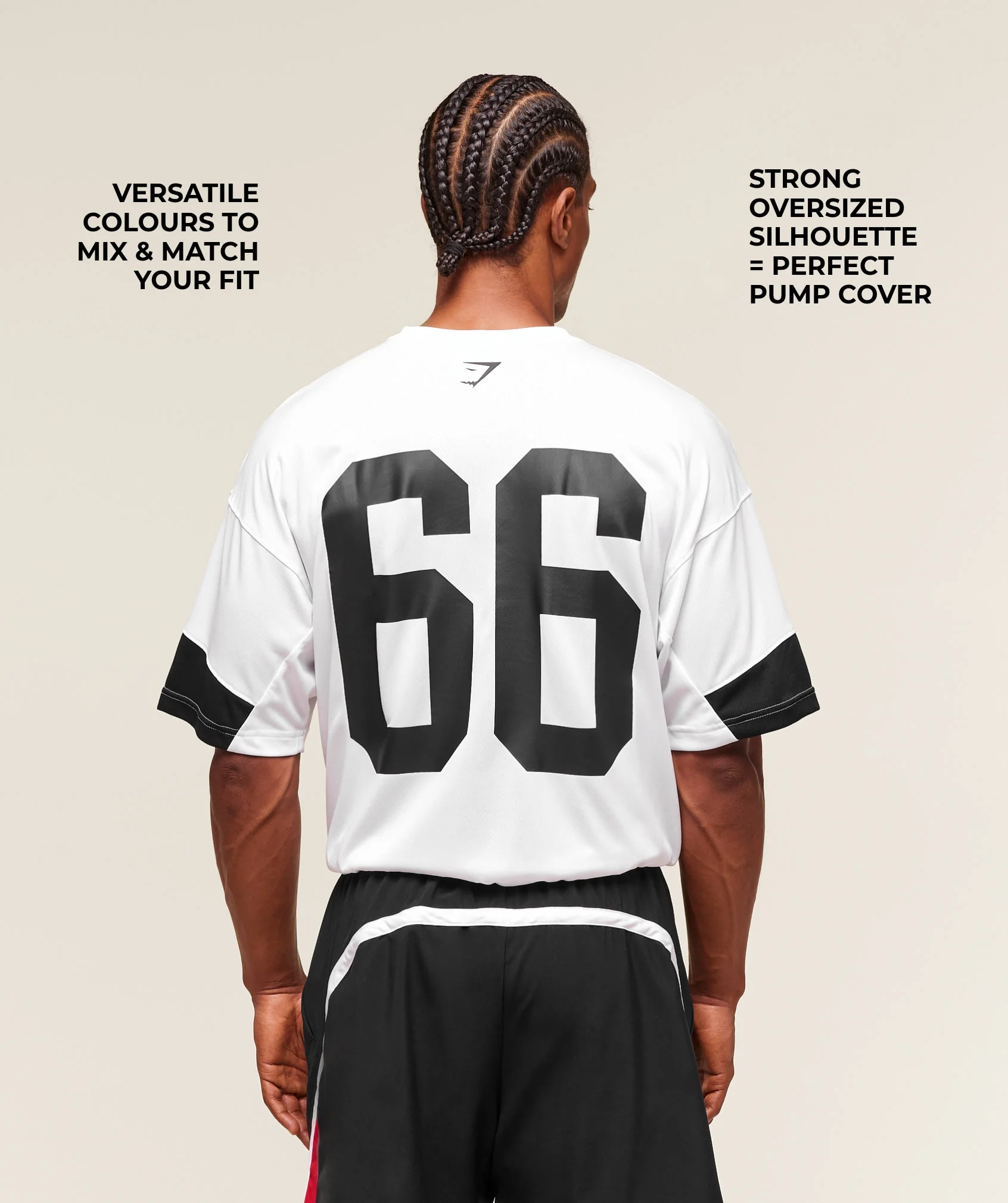 Varsity Oversized T-Shirt – White