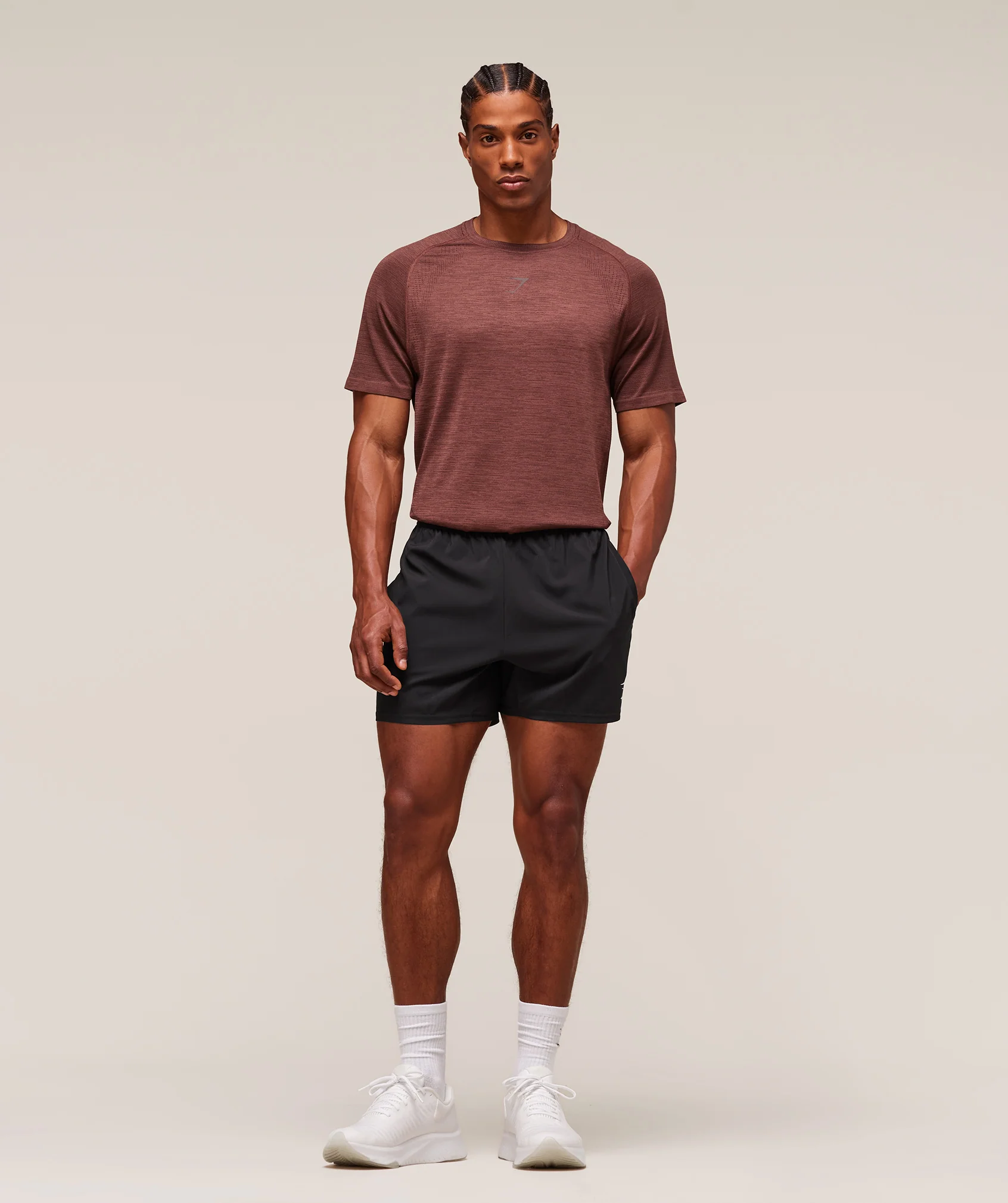 Versatile Seamless T-Shirt – Rust Brown/Depth Brown - Imagen 2