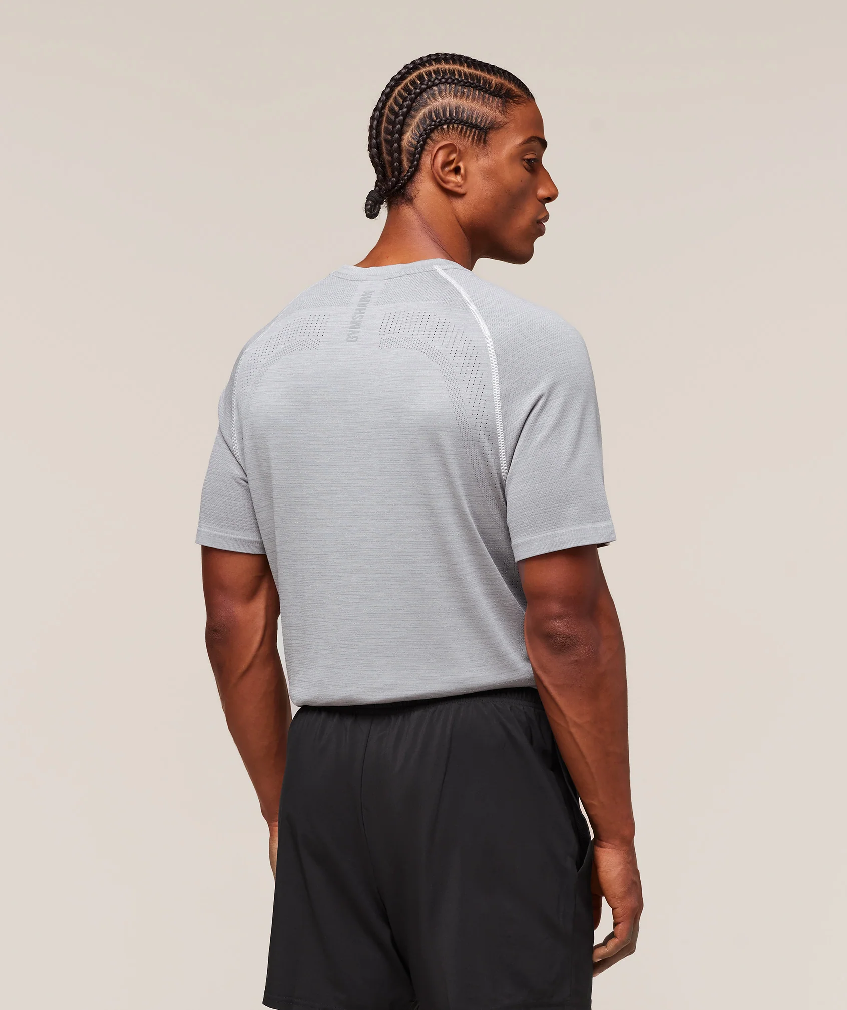Versatile Seamless T-Shirt – Light Grey/Smokey Grey