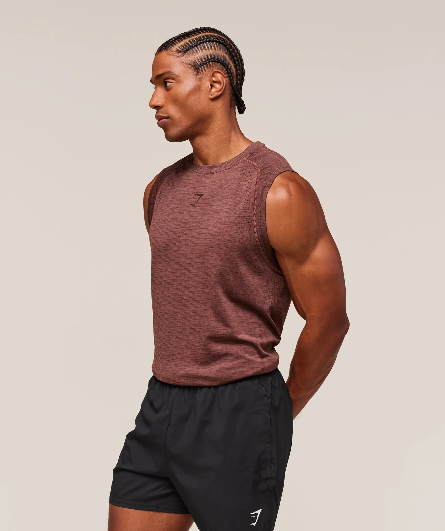 Versatile Seamless Tank – Rust Brown/Depth Brown