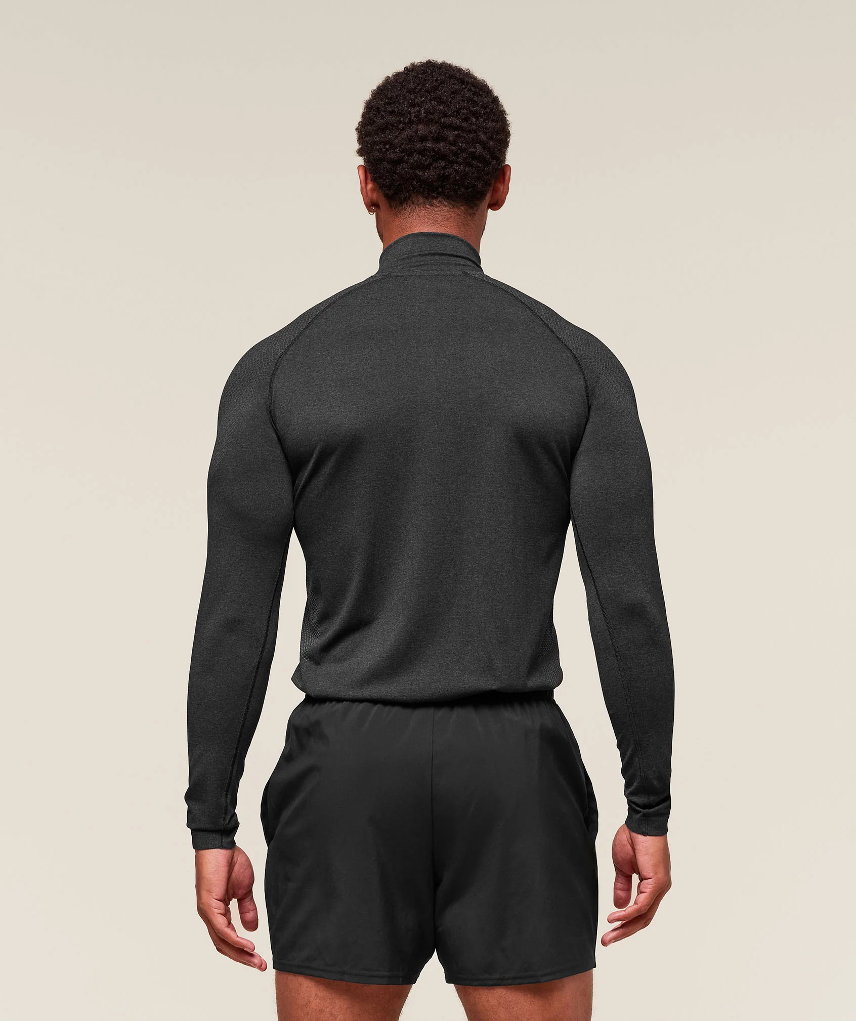 Vital 1/4 Zip – Black/Silhouette Grey - Imagen 2