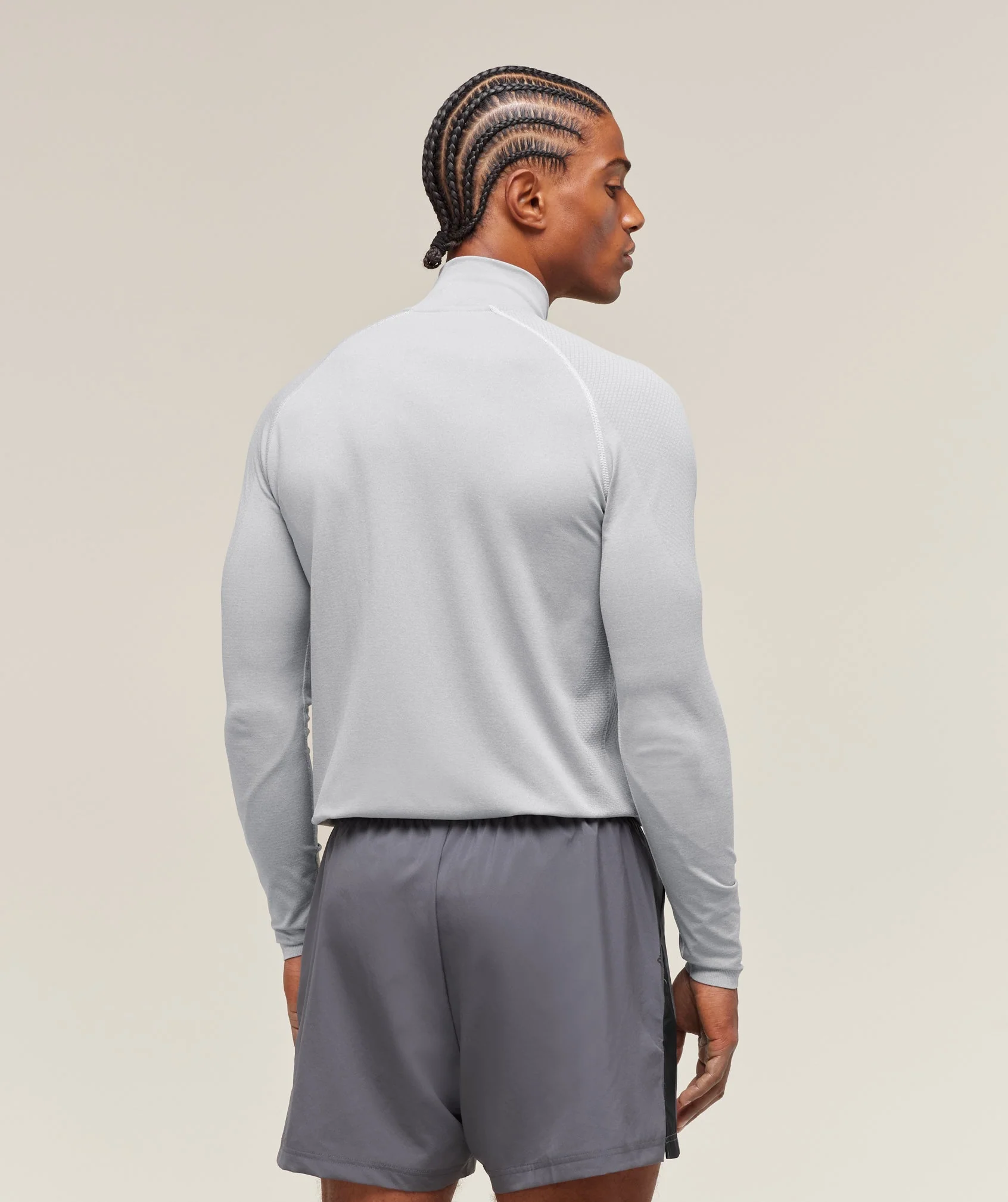 Vital 1/4 Zip – Light Grey/Smokey Grey