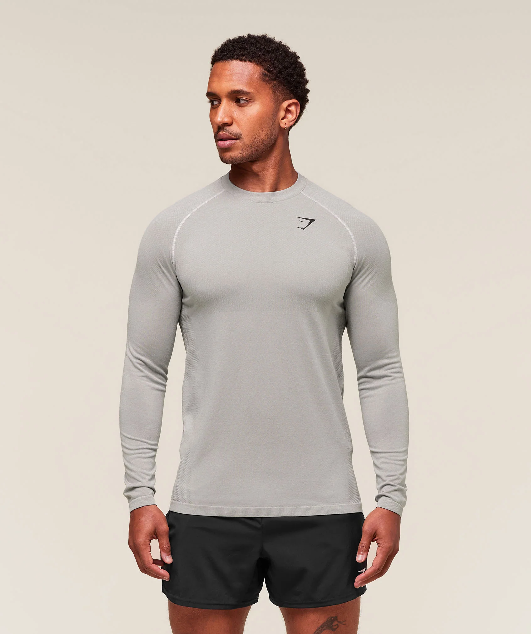 Vital Long Sleeve T-Shirt – Light Grey/Smokey Grey