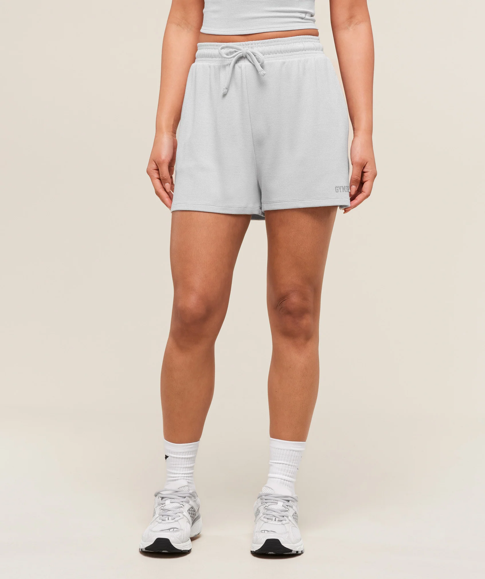 Waffle Shorts – Light Grey