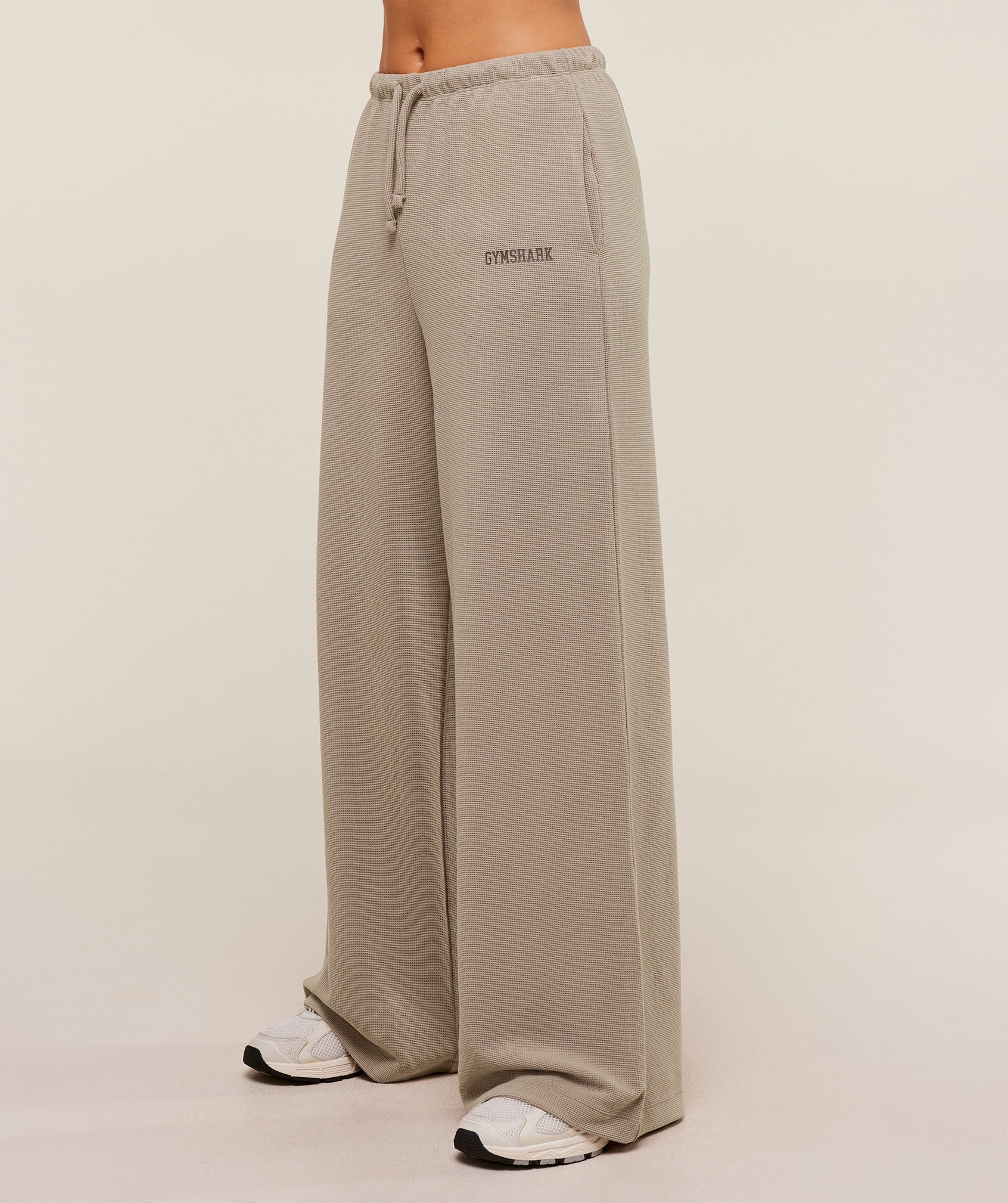 Waffle Wide Leg Pants – Lifestyle Brown - Imagen 2
