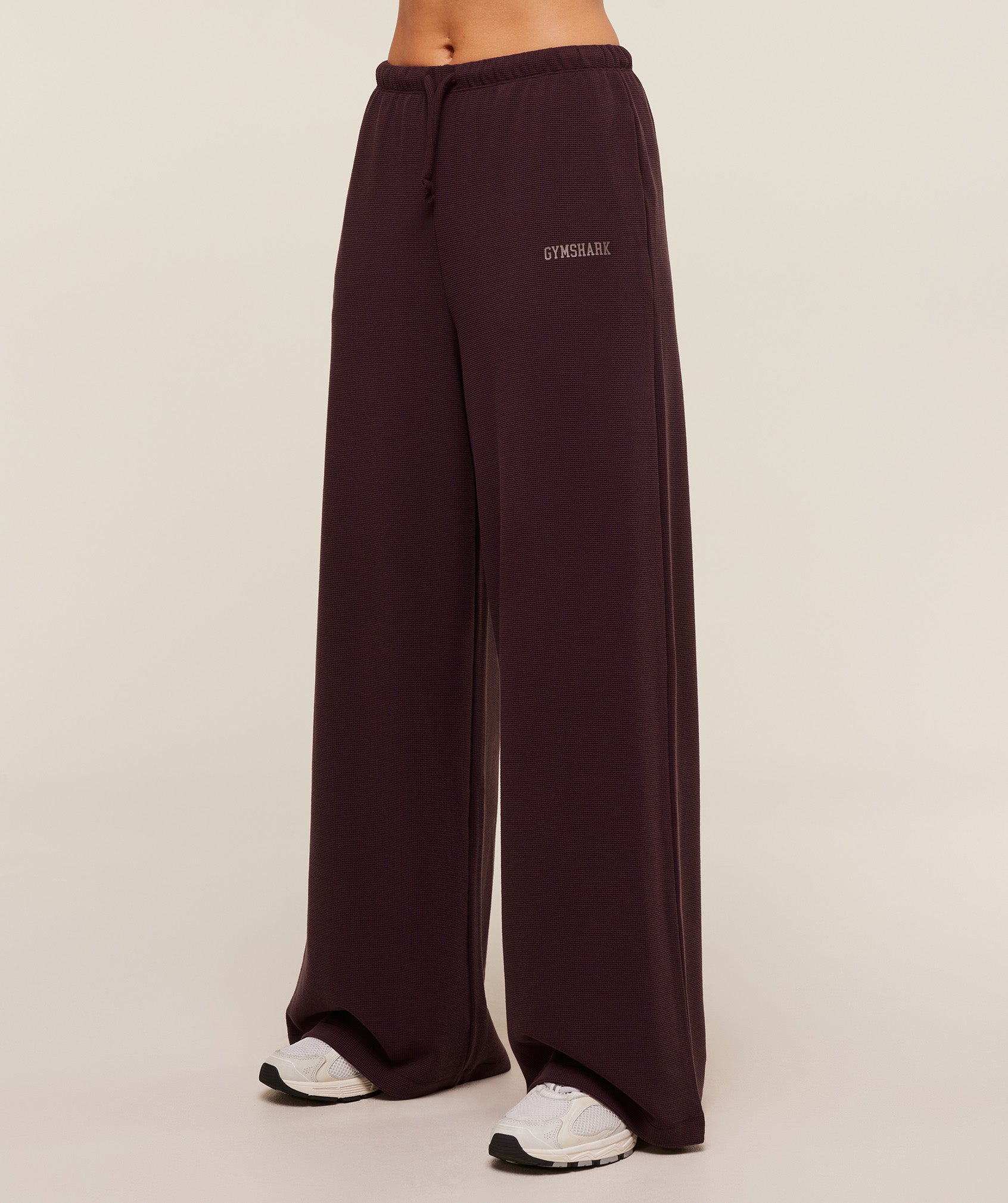 Waffle Wide Leg Pants – Cherry Purple - Imagen 2