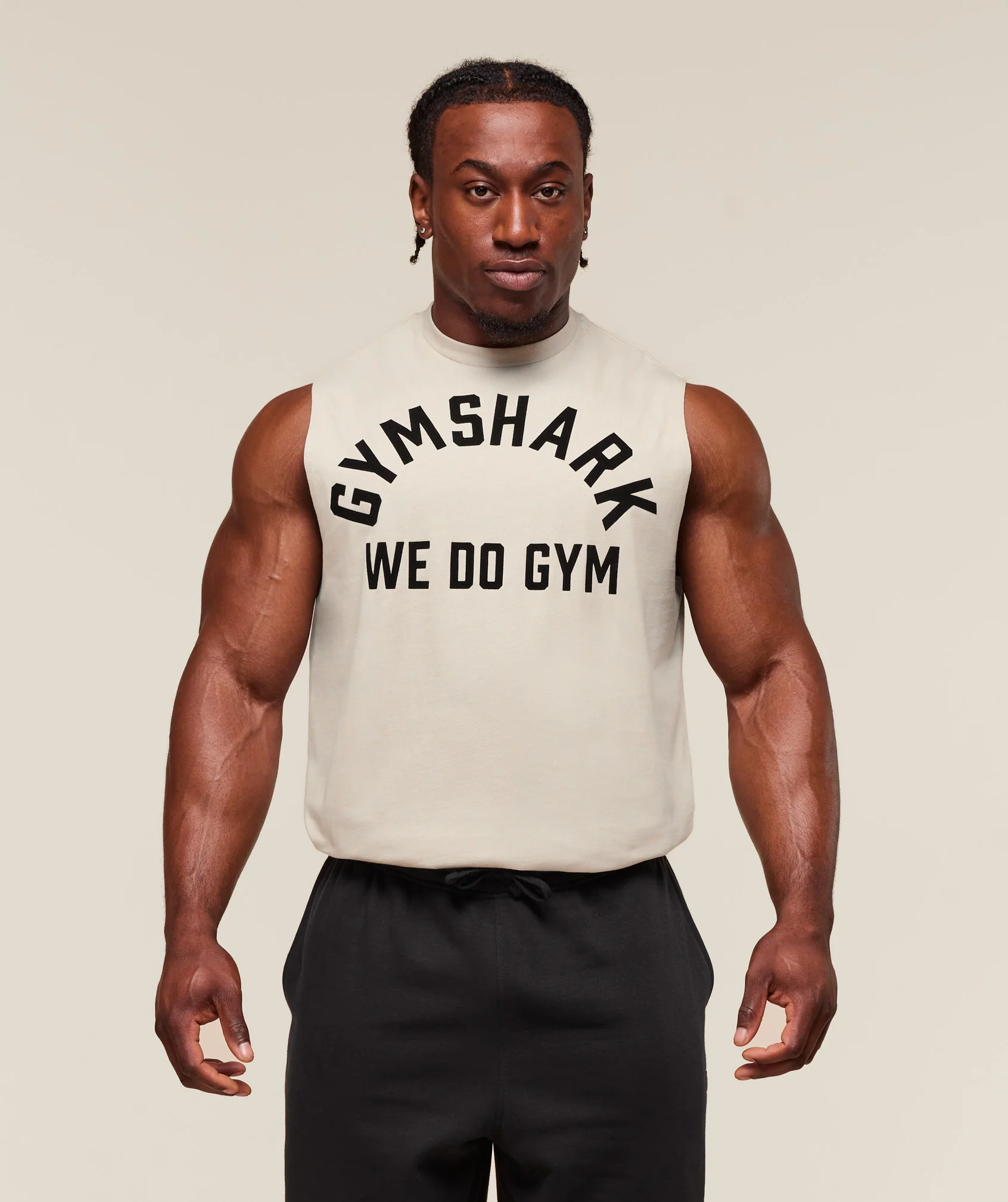 We Do Gym Tank – Pebble Grey
