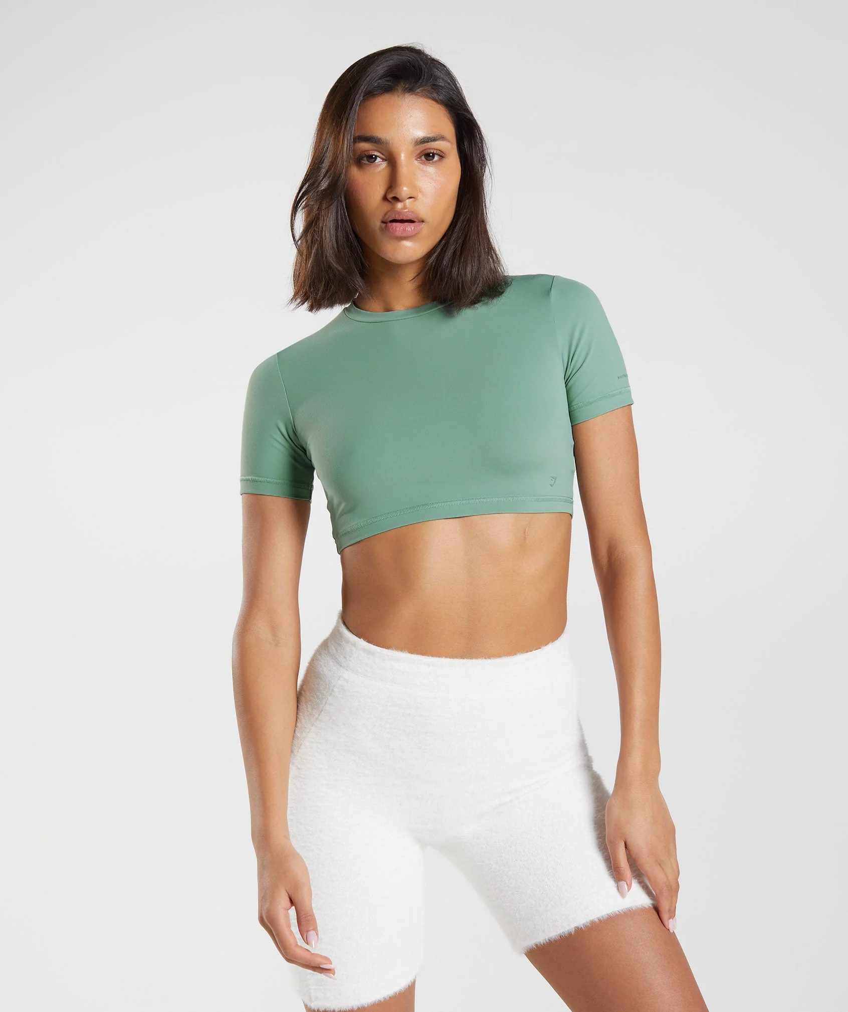 DNU Gymshark Whitney Short Sleeve Crop Top – Leaf Green