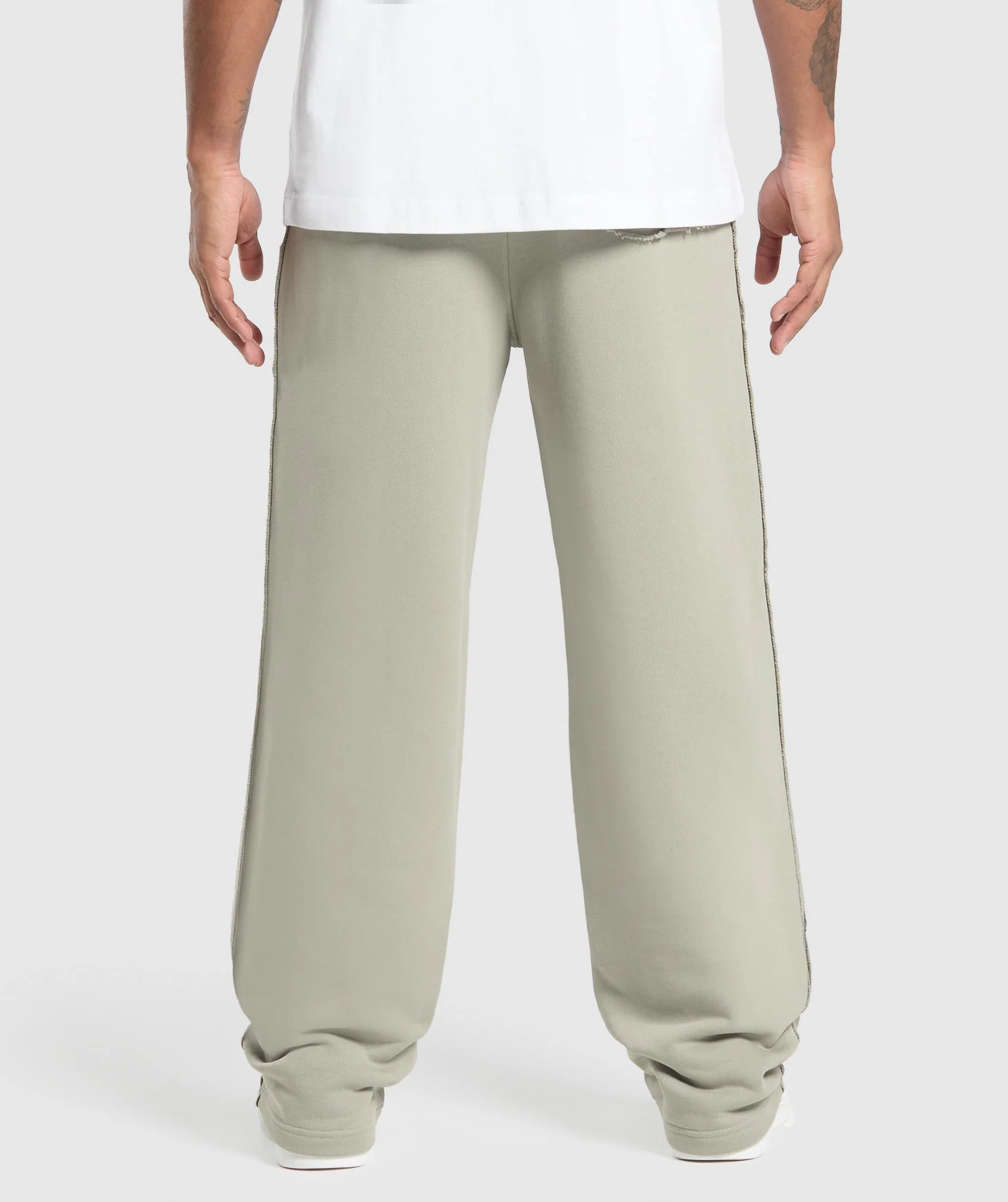 Wide Leg Pants – Chalk Green