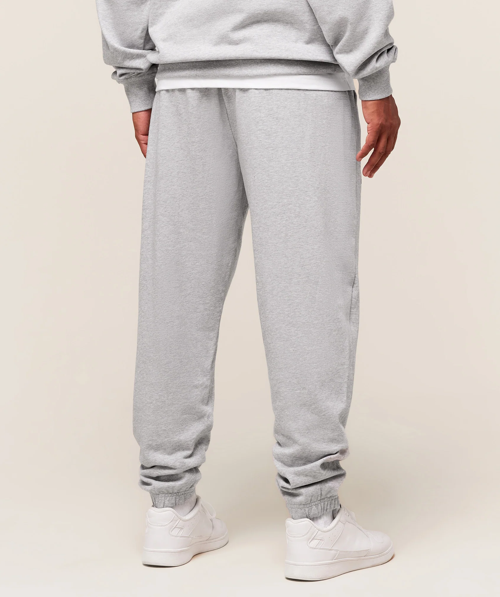Worn Graphic Jogger – Light Grey Core Marl
