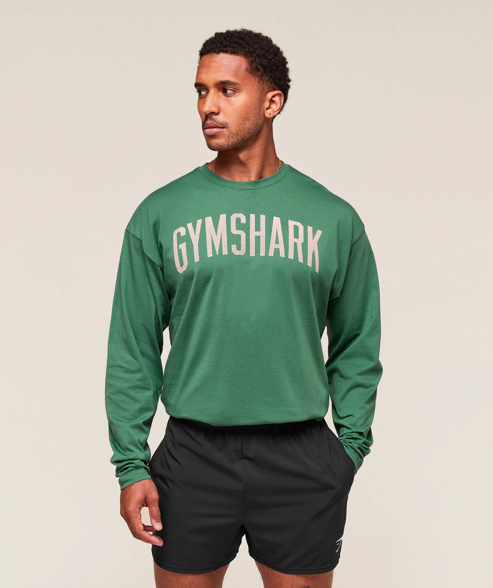 Worn Graphic Long Sleeve T-Shirt – Lift Green