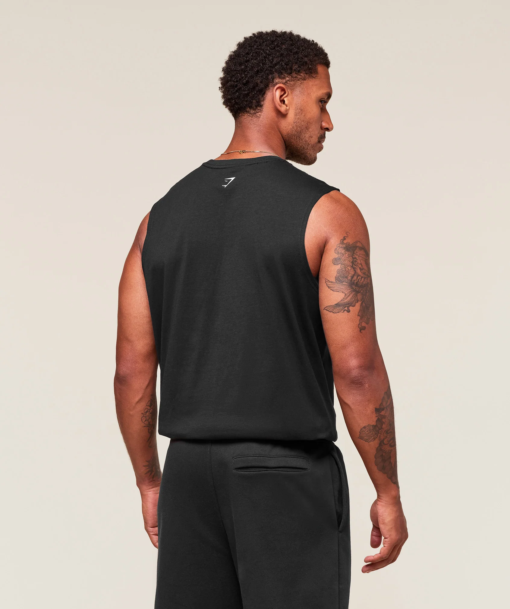 Worn Graphic Tank – Black