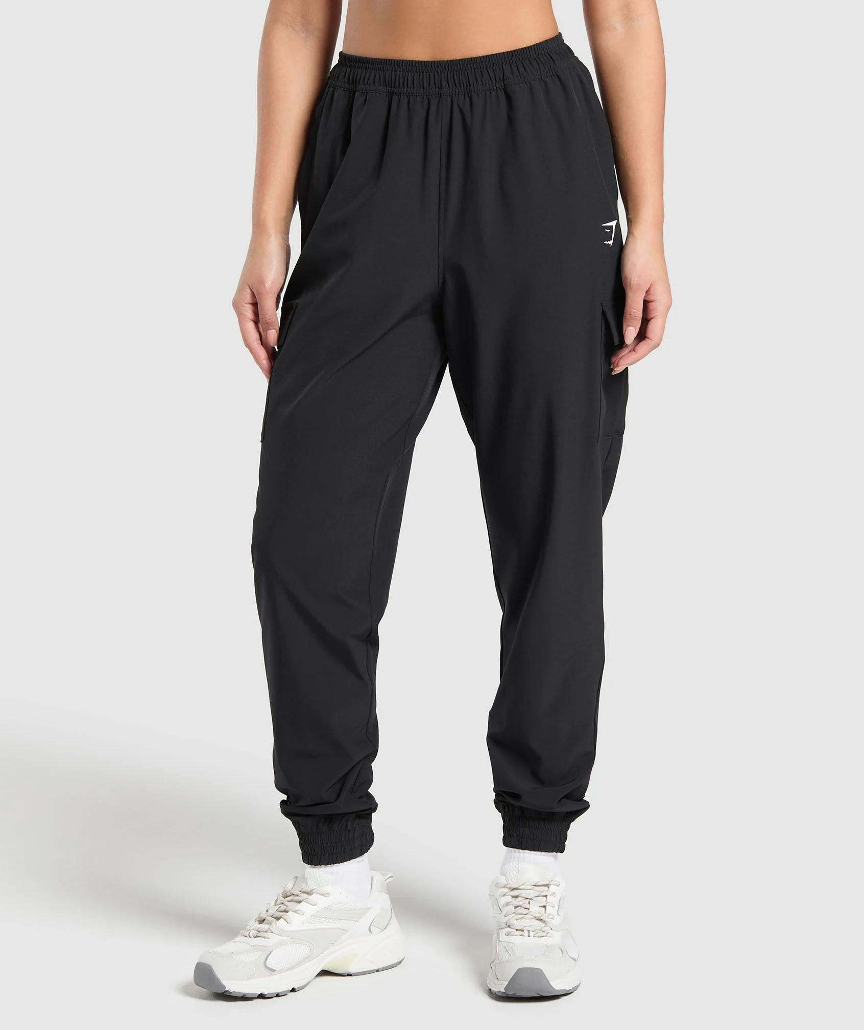 Woven Cargo Pant – Black